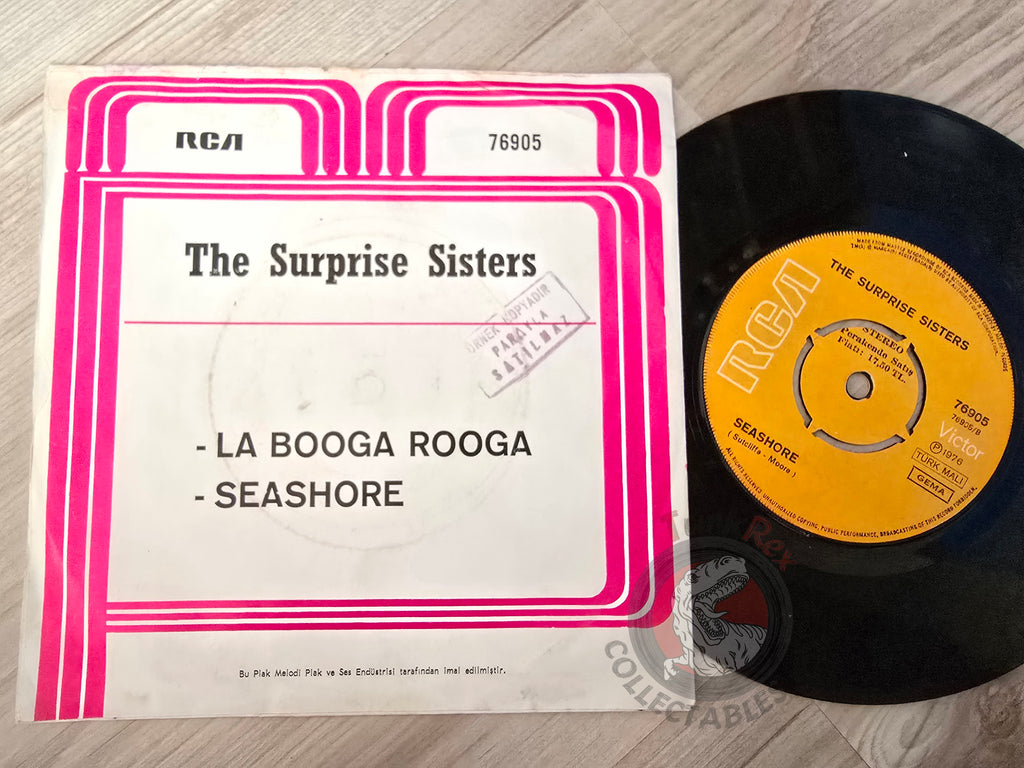 The Surprise Sisters – La Booga Rooga 7" Promo Turkish Pressing Vinyl Turkey Edition