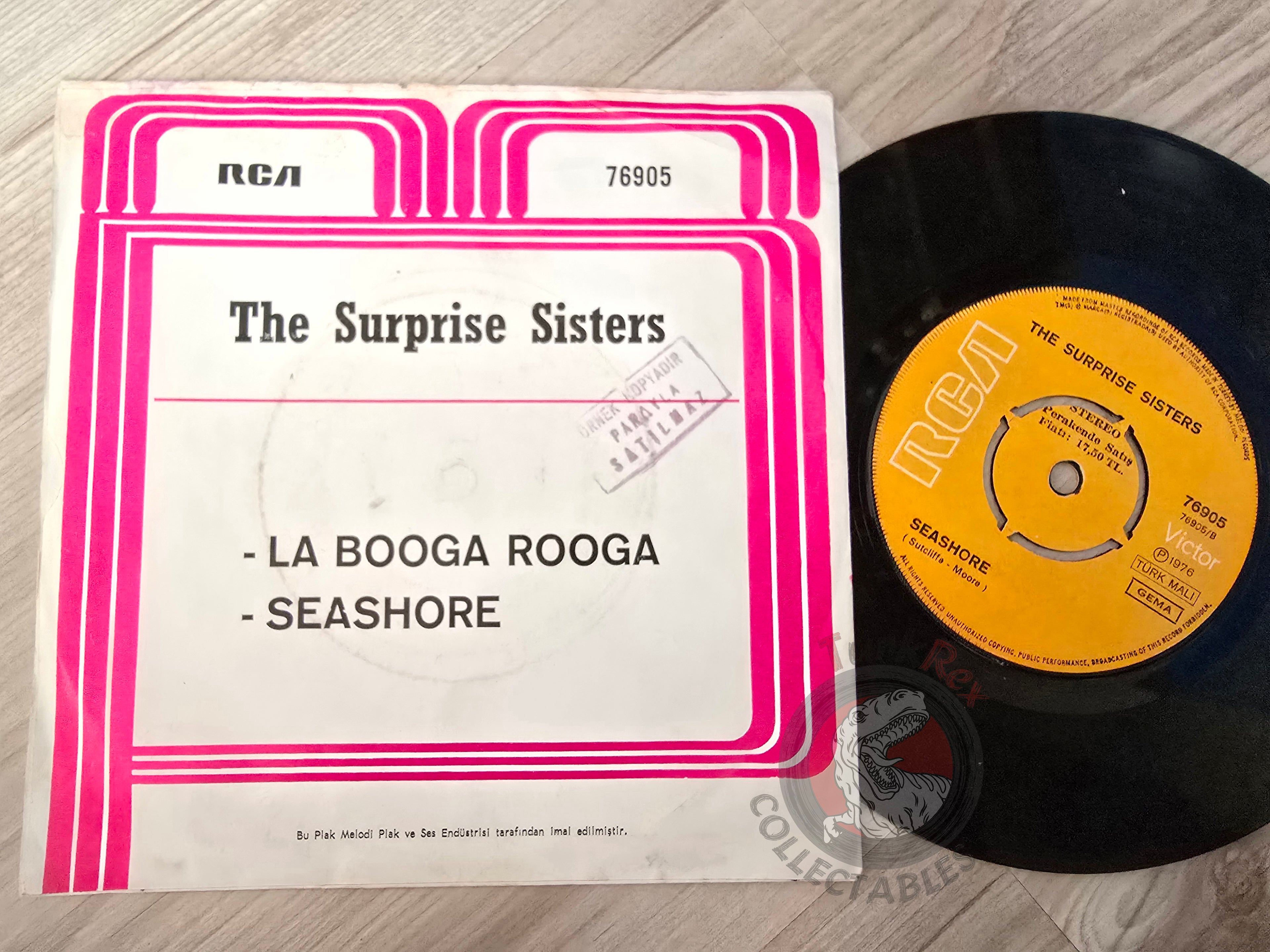 The Surprise Sisters – La Booga Rooga 7" Promo Turkish Pressing Vinyl Turkey Edition