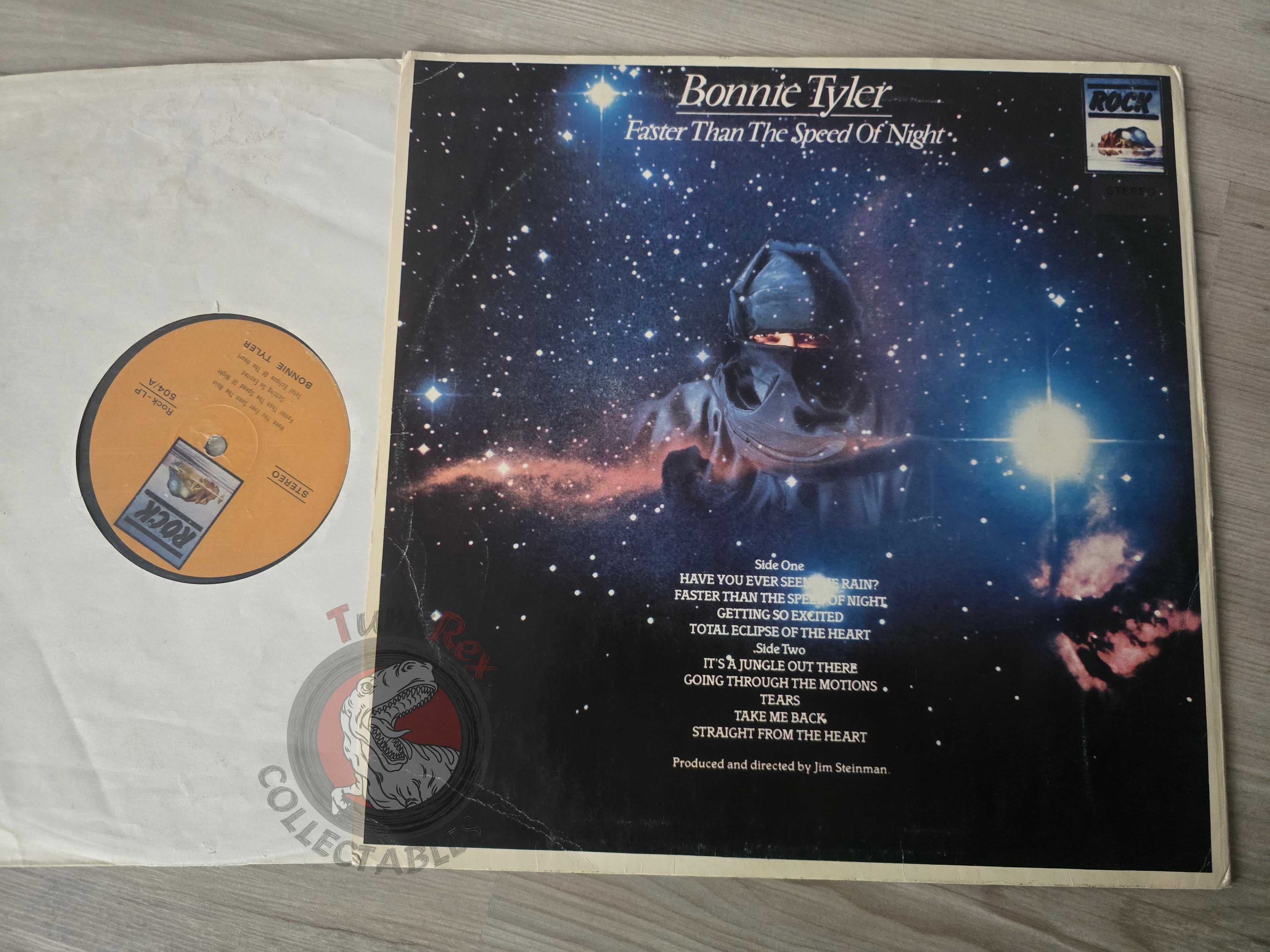 Bonnie Tyler – Faster Than The Speed Of Night Turkish Pressing Vinyl Turkey Edition