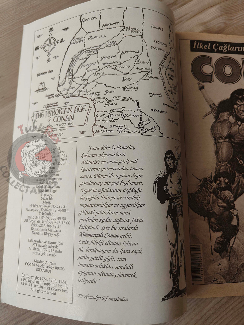 Conan #2 The Savage Sword of Conan #2 #3 Turkish Comic Turkey