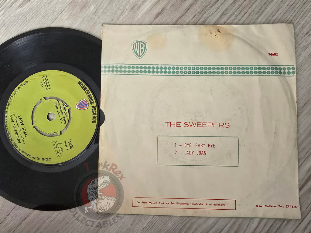 The Sweepers – Bye Baby Bye 7" Turkish Pressing Vinyl Turkey Edition