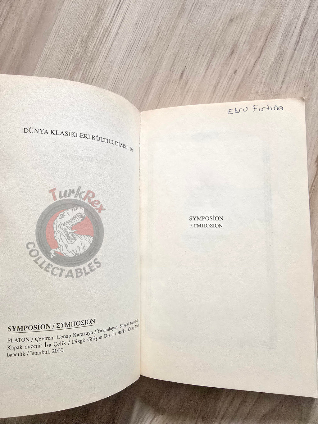 Plato – Symposium 2000 Turkish Book Turkey