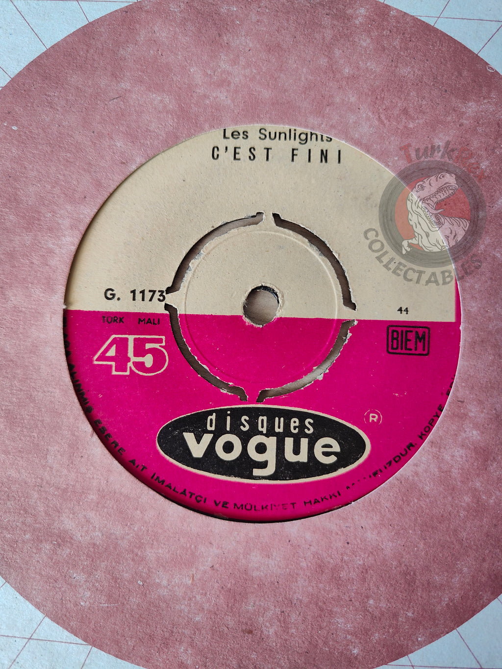 Les Sunlights – Plus D'amis 7" Turkish Pressing Vinyl Turkey Edition