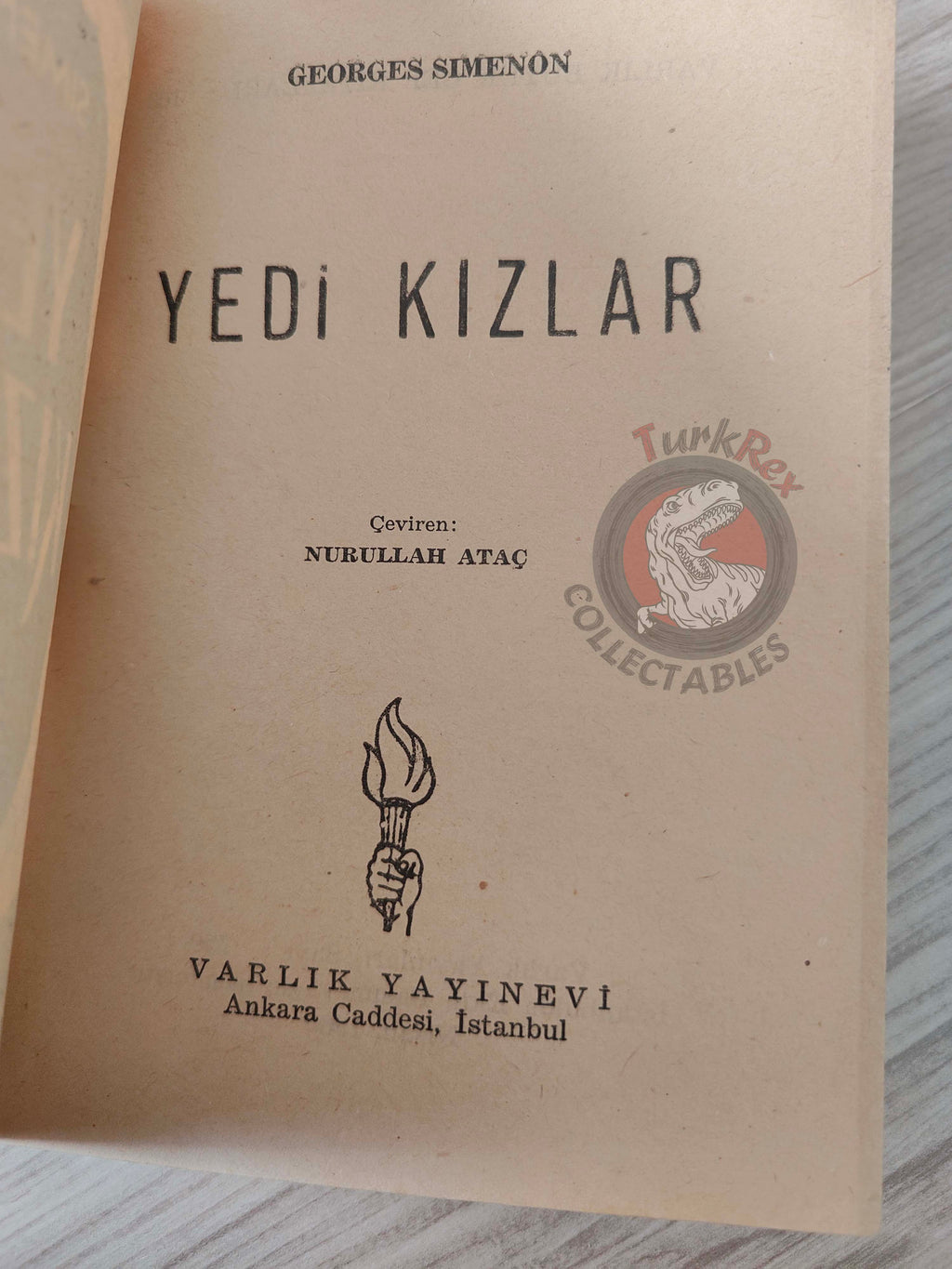 Georges Simenon – Maison des Sept Jeunes Filles 1960 1st Turkish Book Turkey
