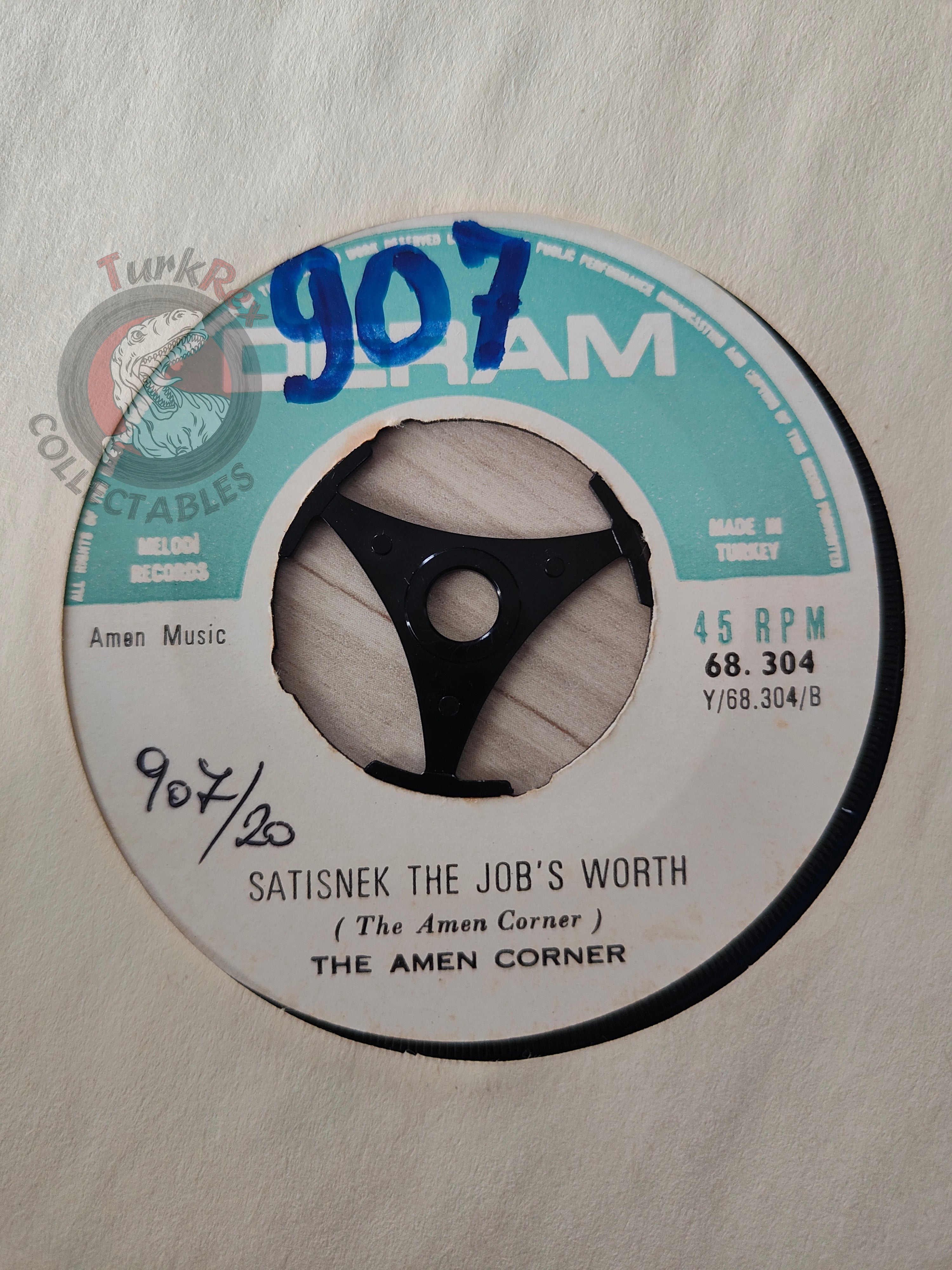 The Amen Corner – Bend Me Shape Me 7" Turkish Pressing Vinyl Turkey Edition