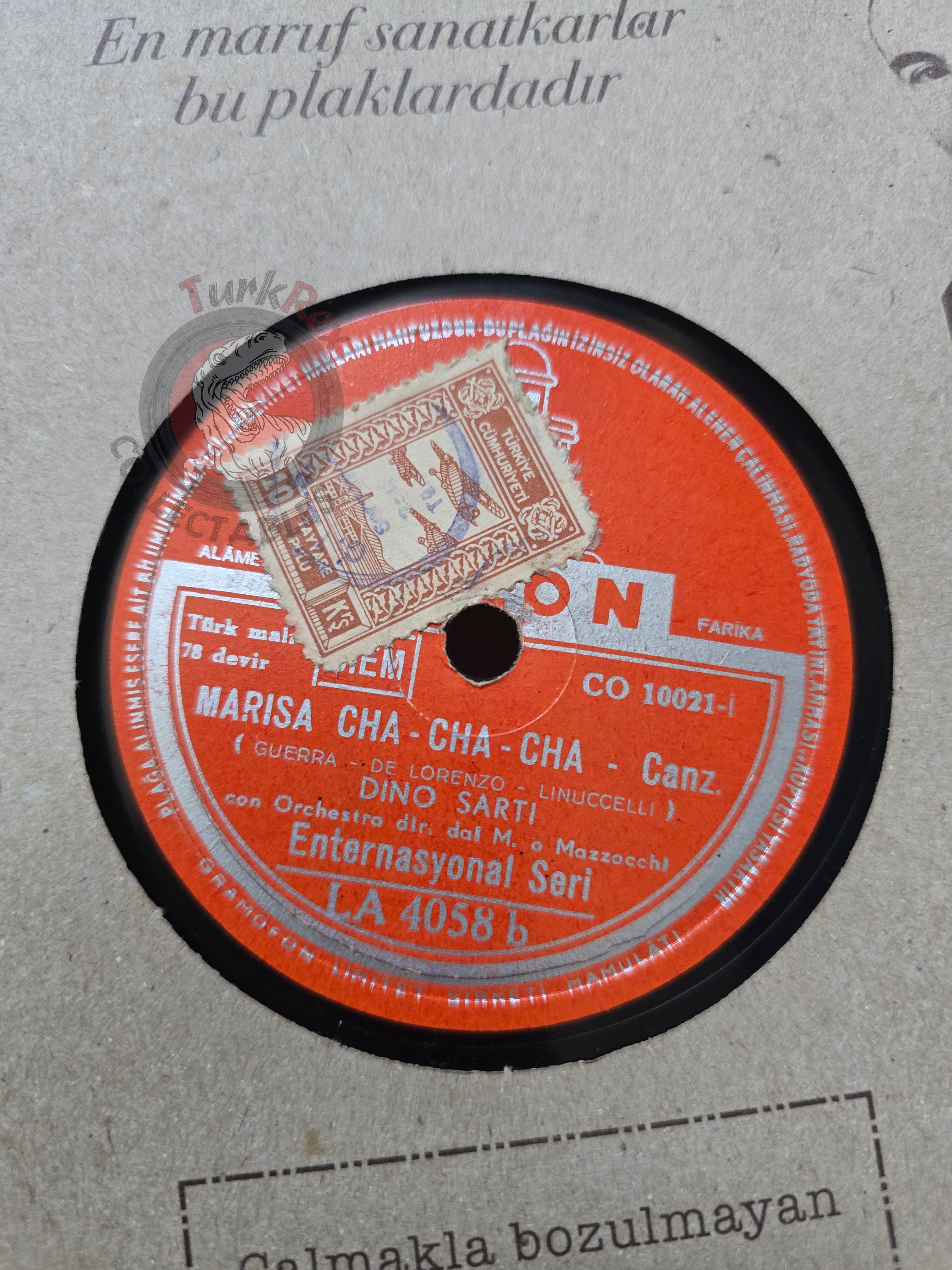 Dino Sarti  – Tom Dooley / Marisa Turkish Pressing Shellac Turkey Edition