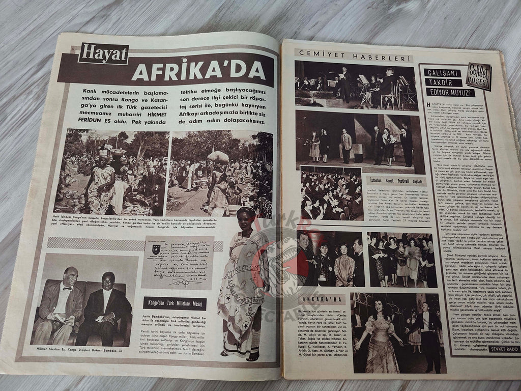 Hayat 1961 Marilyn Monroe Turkish Mag Turkey 14th Cannes Film Festival Congo Princess Soraya