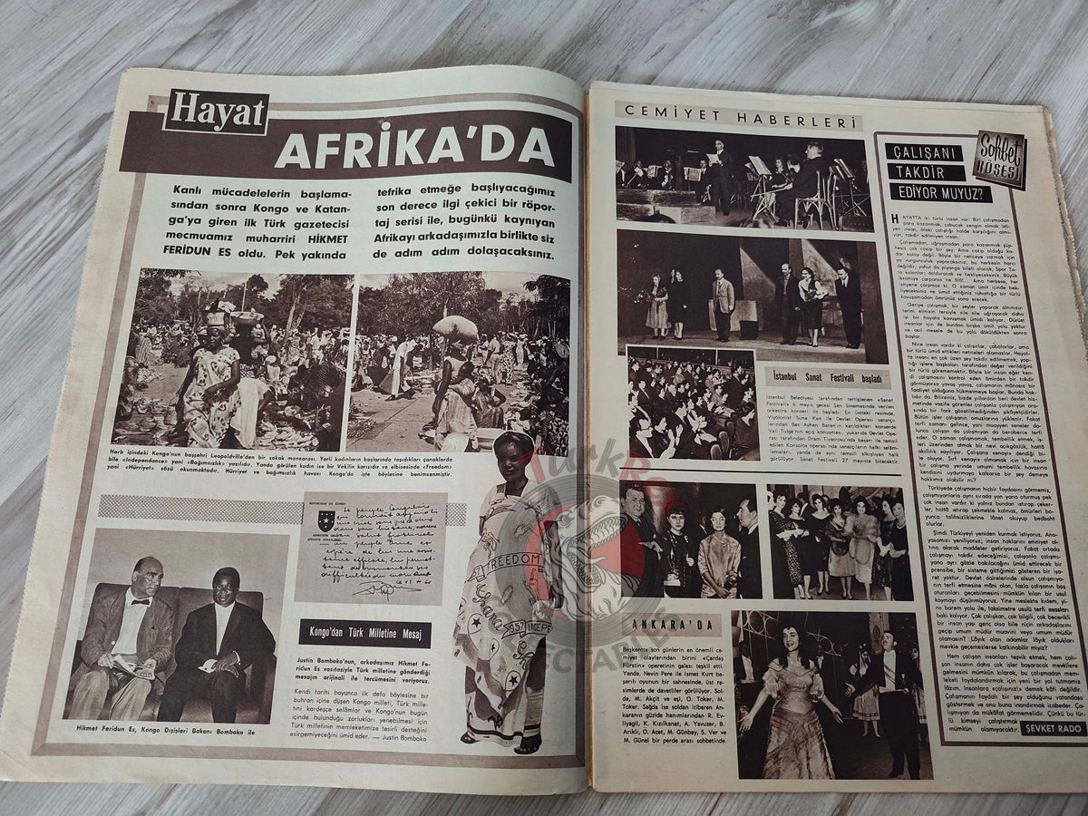 Hayat 1961 Marilyn Monroe Turkish Mag Turkey 14th Cannes Film Festival Congo Princess Soraya