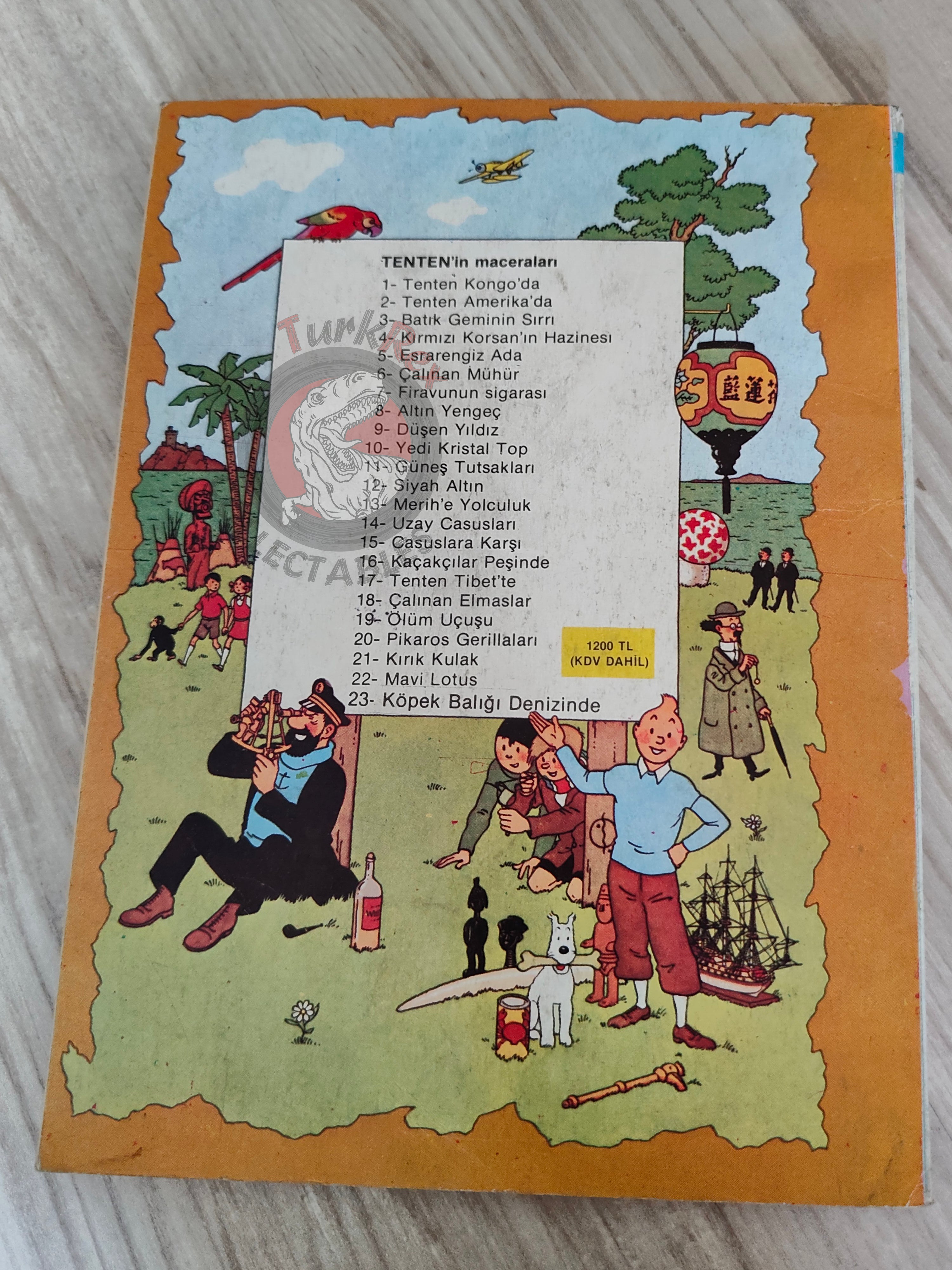 Tintin – The Seven Crystal Balls mid 1980s Turkish Edition Comic Turkey 2