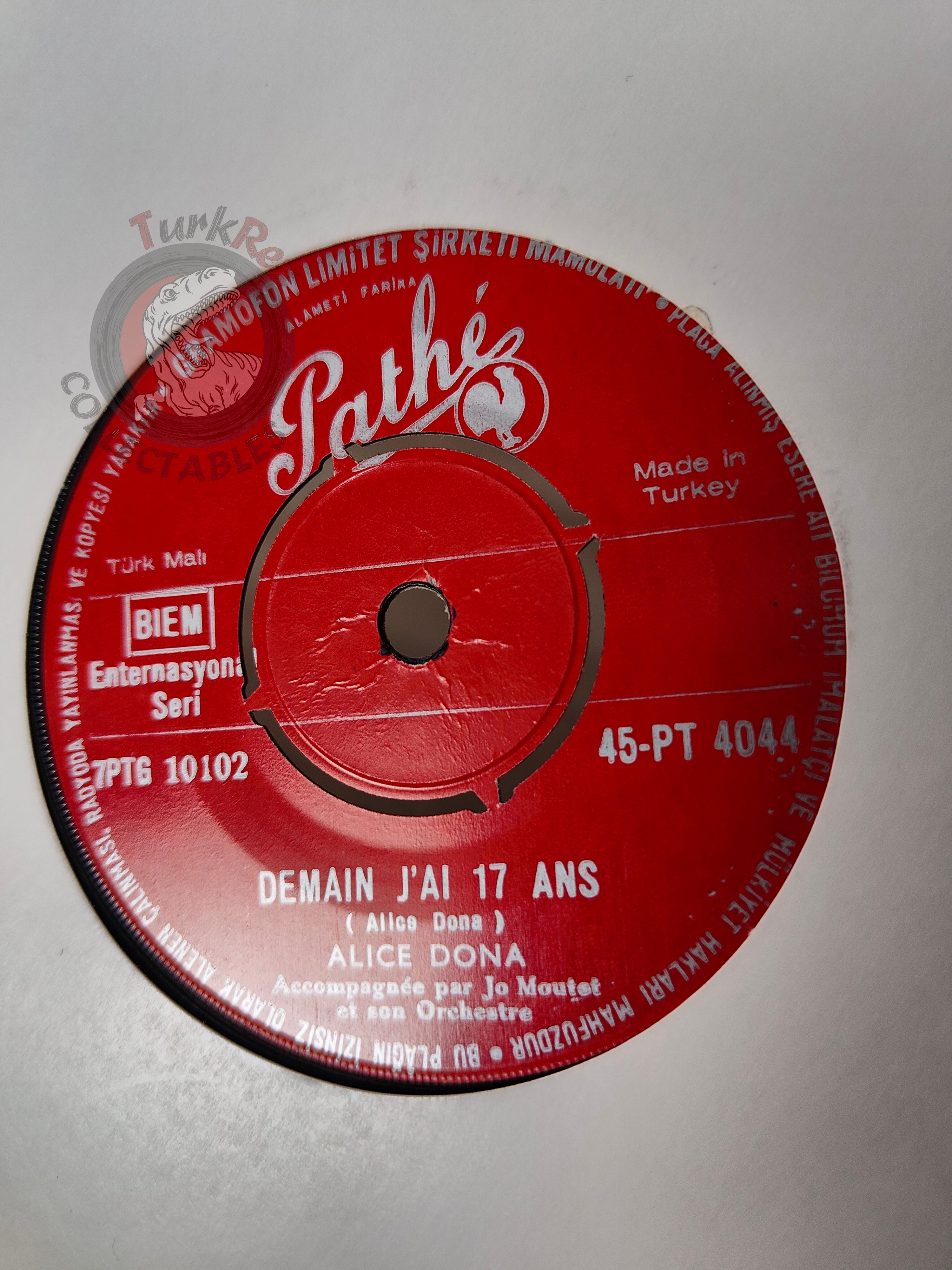 Alice Dona – Surboum 63 7" Turkish Pressing Vinyl Turkey Edition