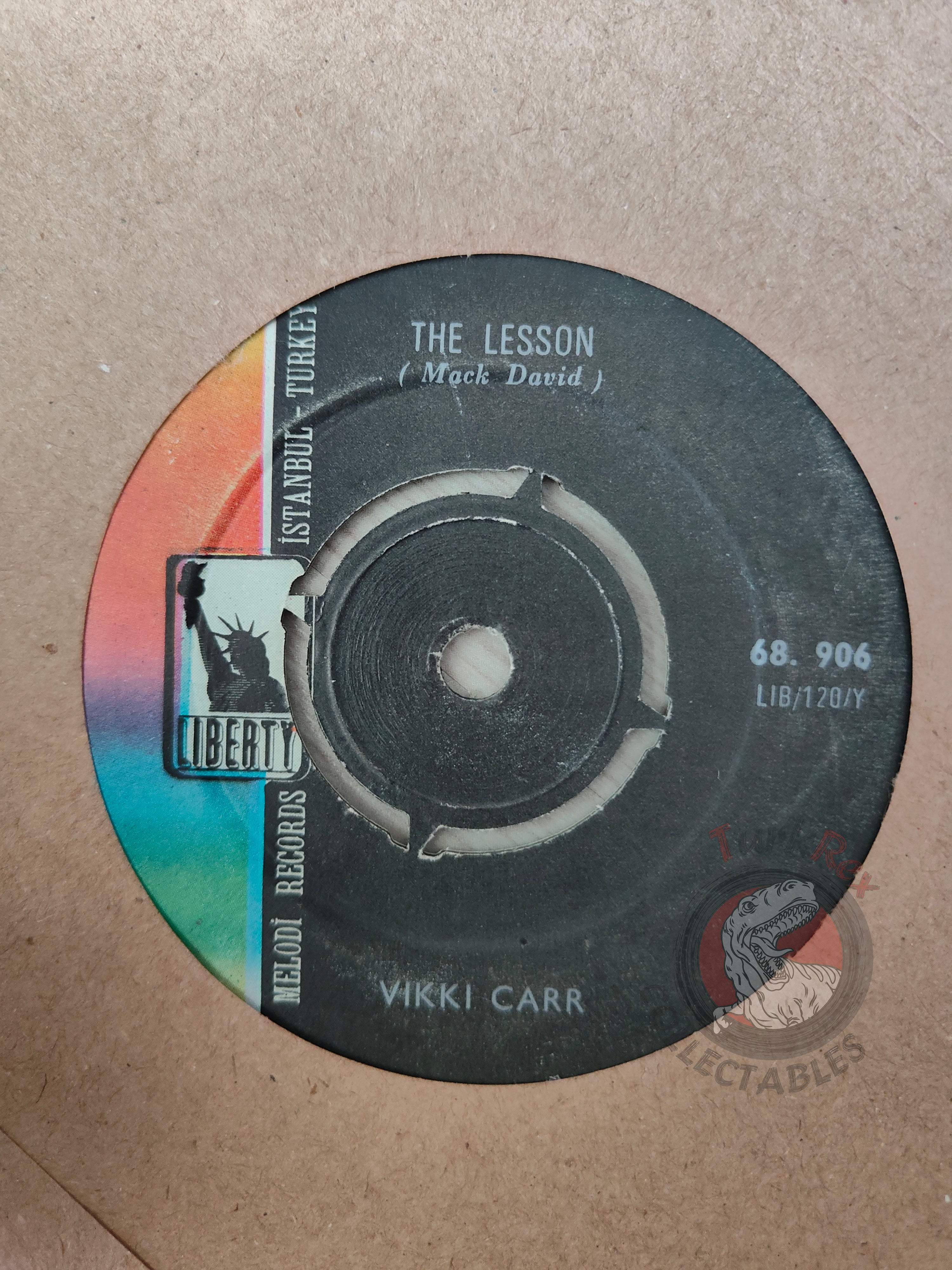 Vikki Carr – The Lesson 7" Turkish Pressing Vinyl Turkey Edition