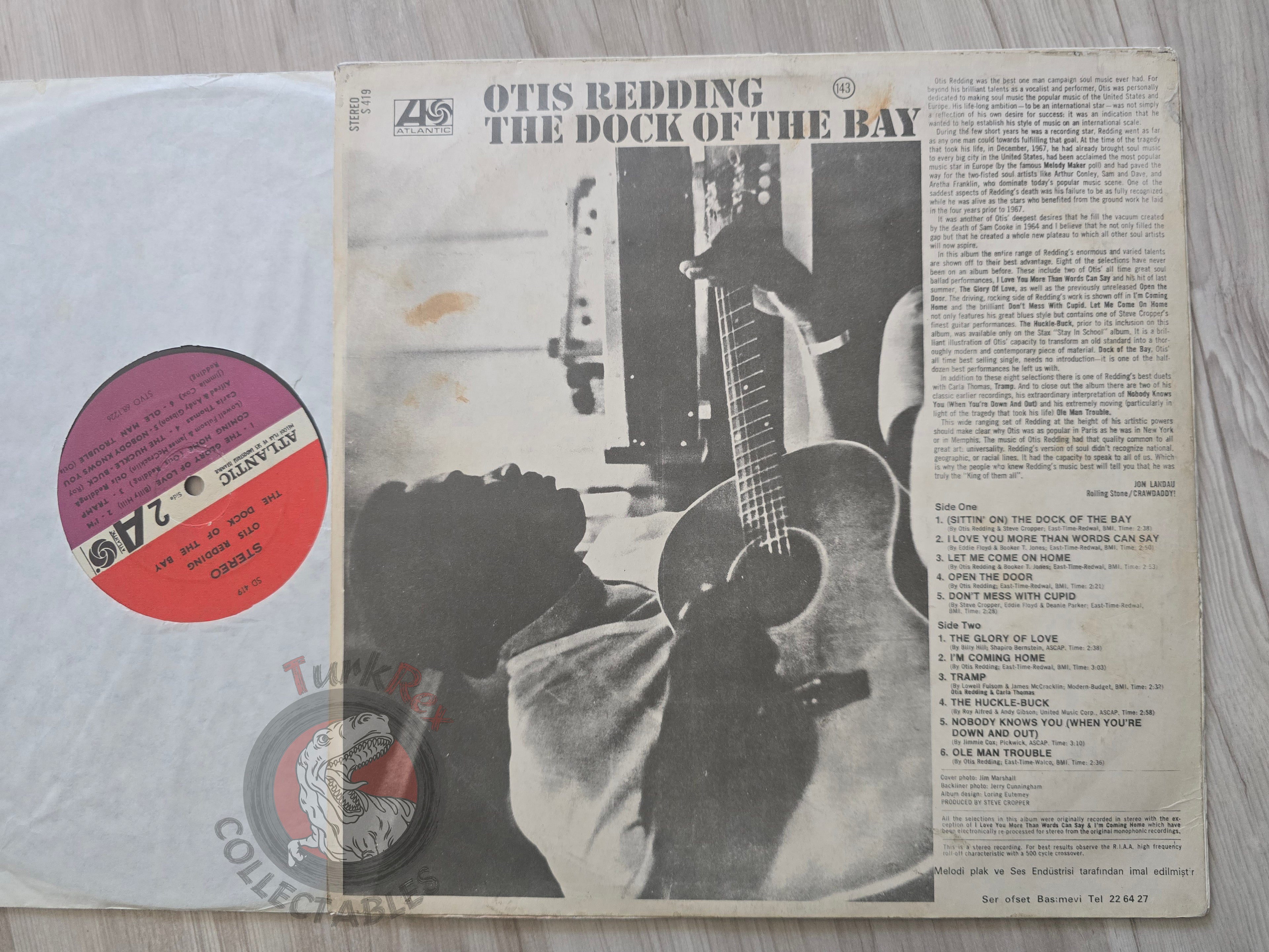 Otis Redding – The Dock Of The Bay Turkish Pressing Vinyl Turkey Edition