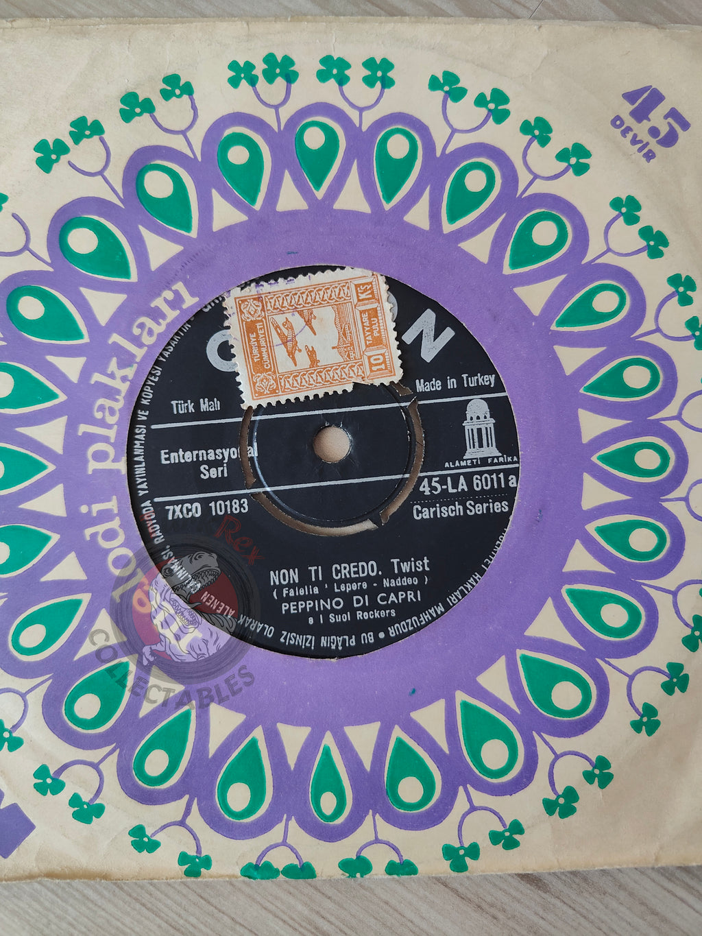 Peppino Di Capri – Non Ti Credo / Poof 7" Turkish Pressing Vinyl Turkey Edition