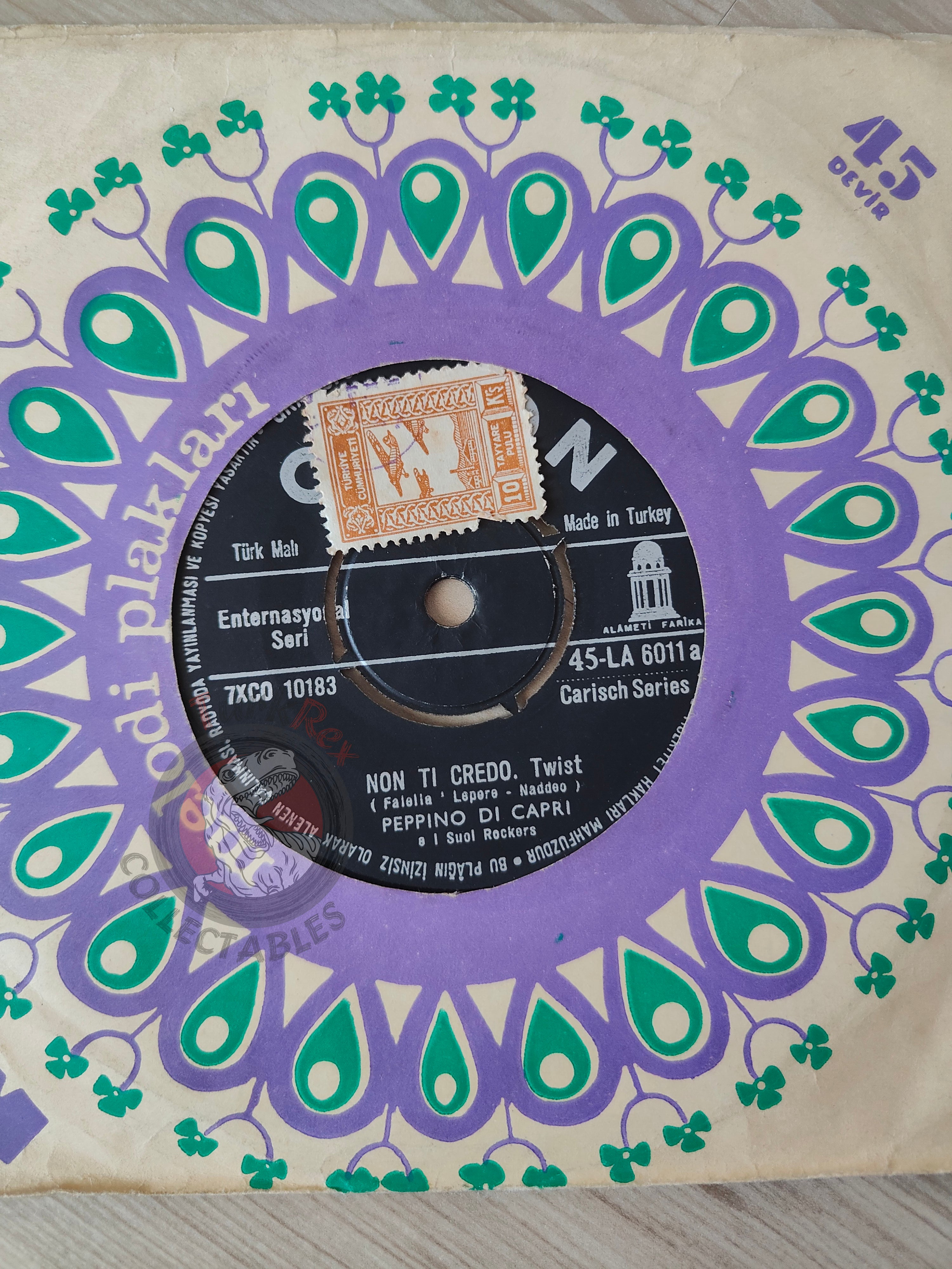 Peppino Di Capri – Non Ti Credo / Poof 7" Turkish Pressing Vinyl Turkey Edition