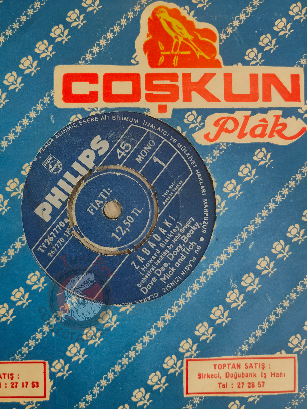 Dave Dee, Dozy, Beaky, Mick And Tich – Zabadak! 7" Turkish Pressing Vinyl Turkey Edition