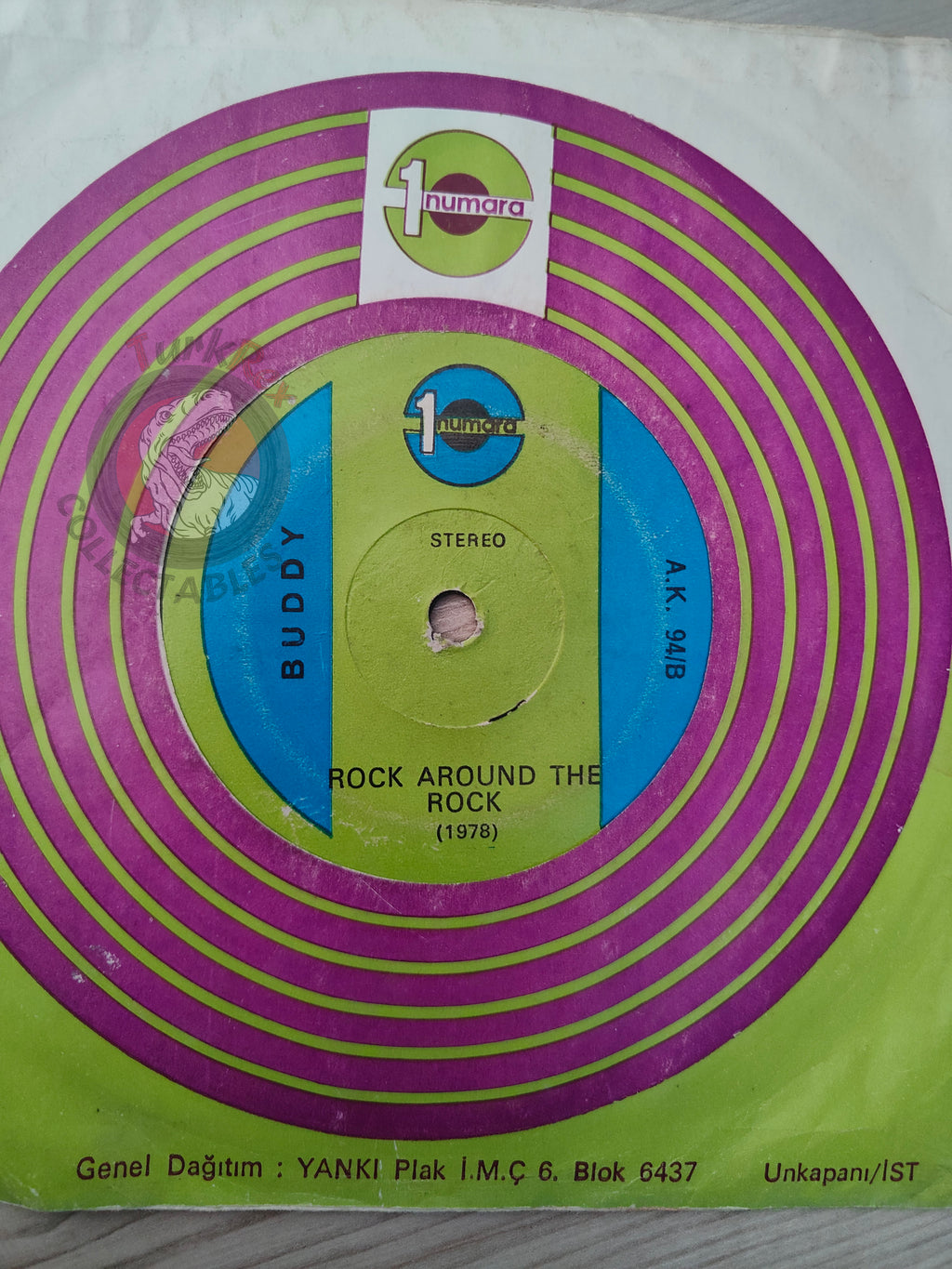 Buddy - Rock Around The Clock 7"  Turkish Pressing Vinyl Turkey Edition