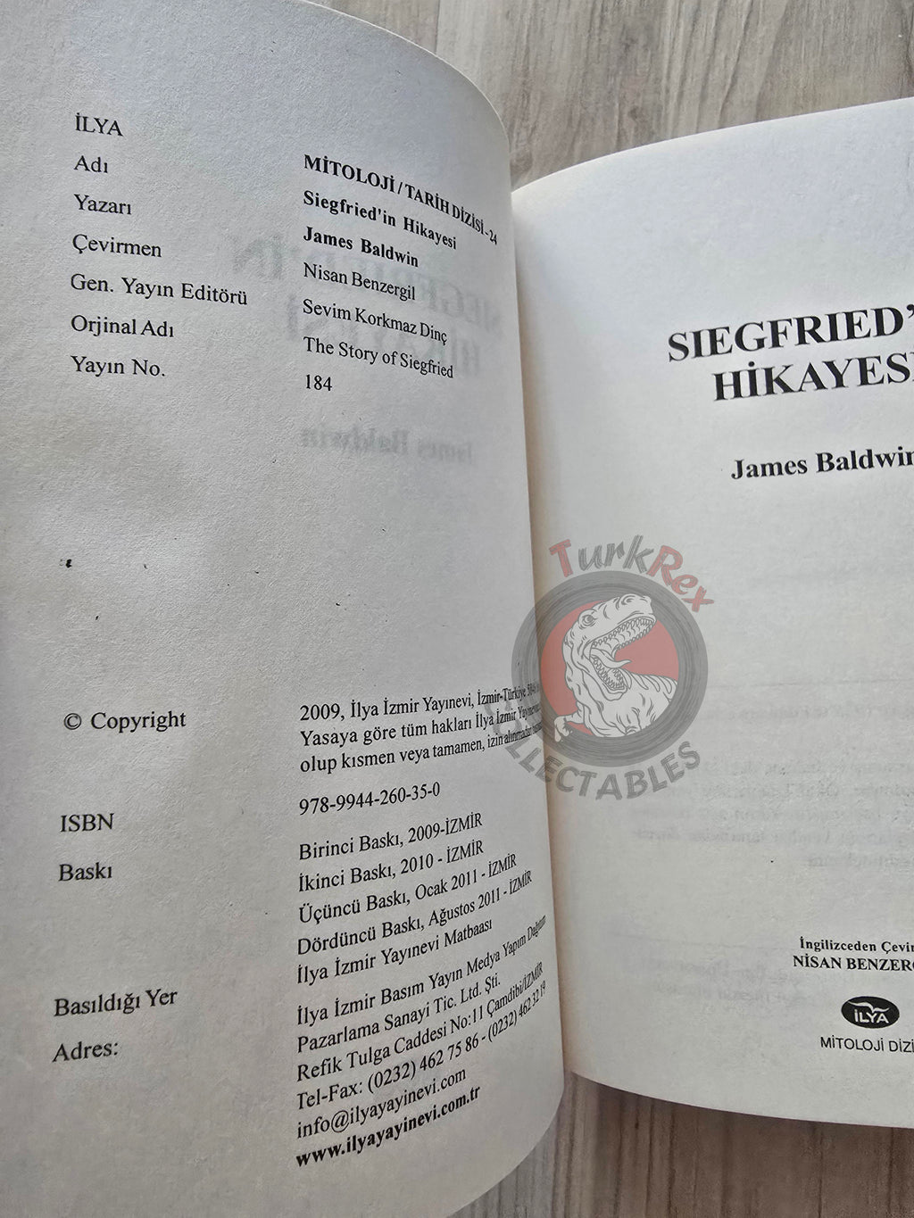 James Baldwin – The Story of Siegfried 2011 Turkish Book Turkey