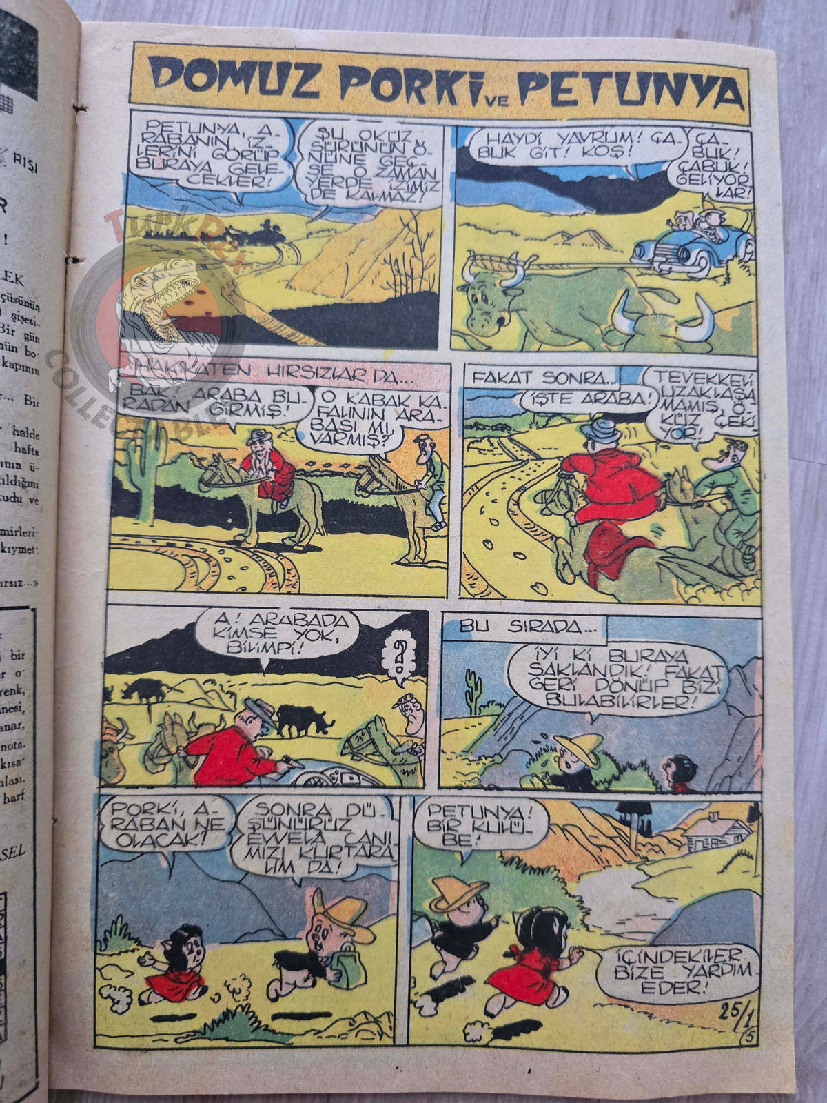 Çocuk Haftası Magazine 1962 Porky Pig Turkish Comic Turkey