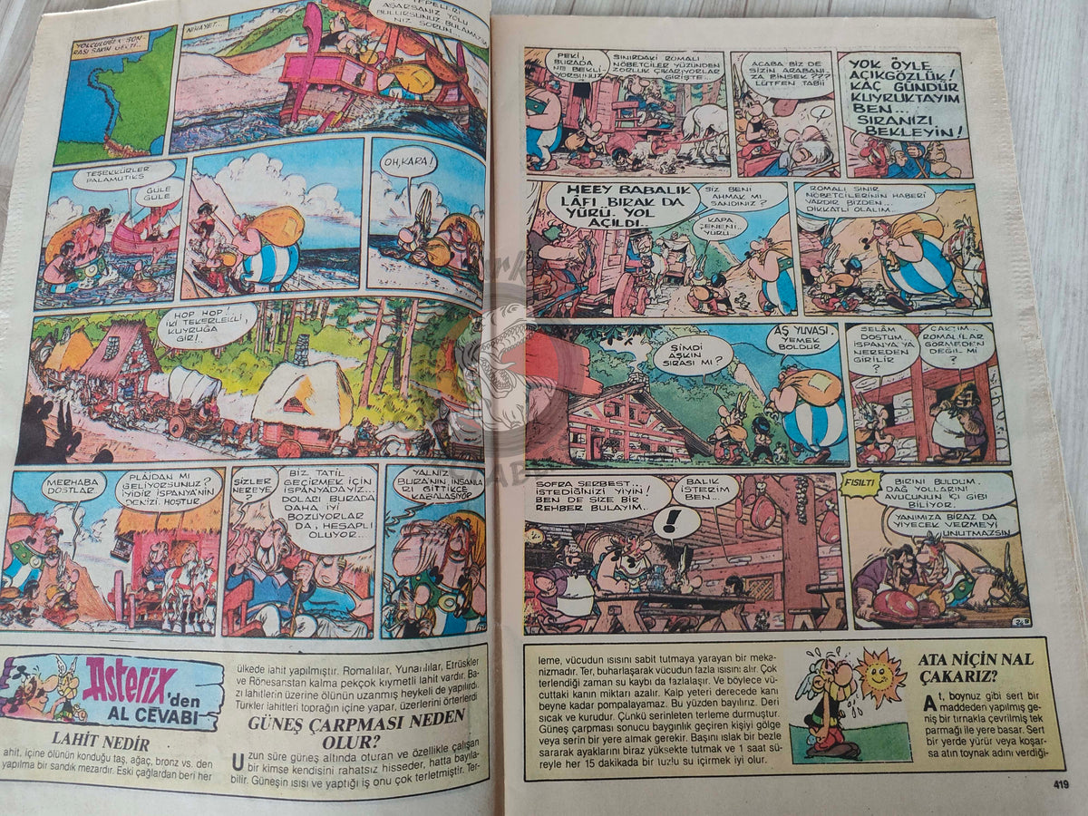 Asterix – Asterix in Spain early 90s Turkish Edition Comic Turkey
