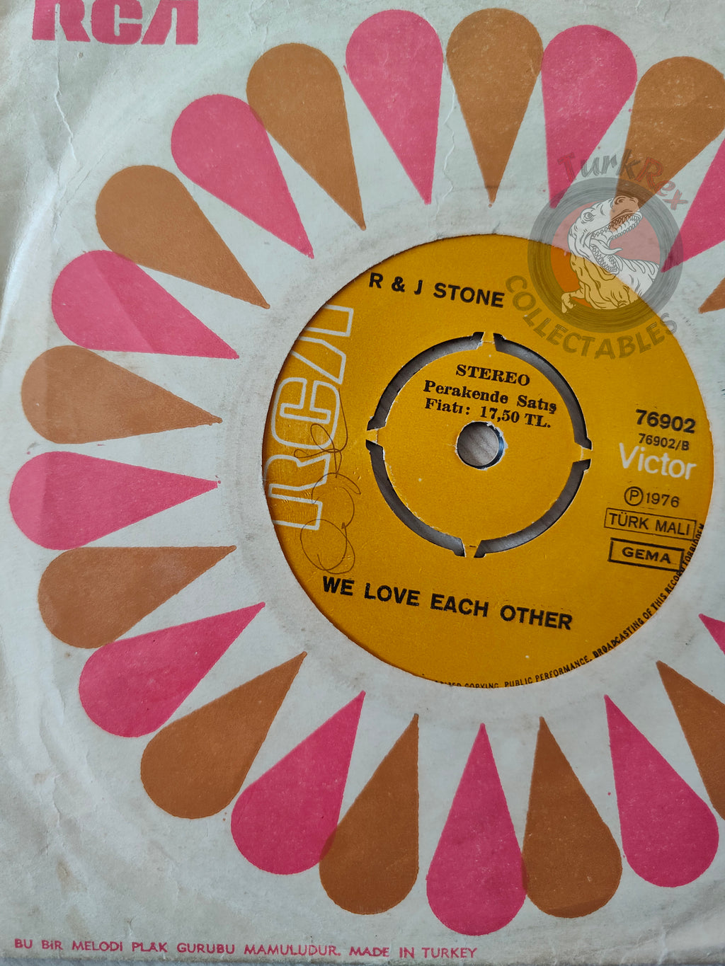 R & J Stone – We Do It  7" Promo Turkish Pressing Vinyl Turkey Edition