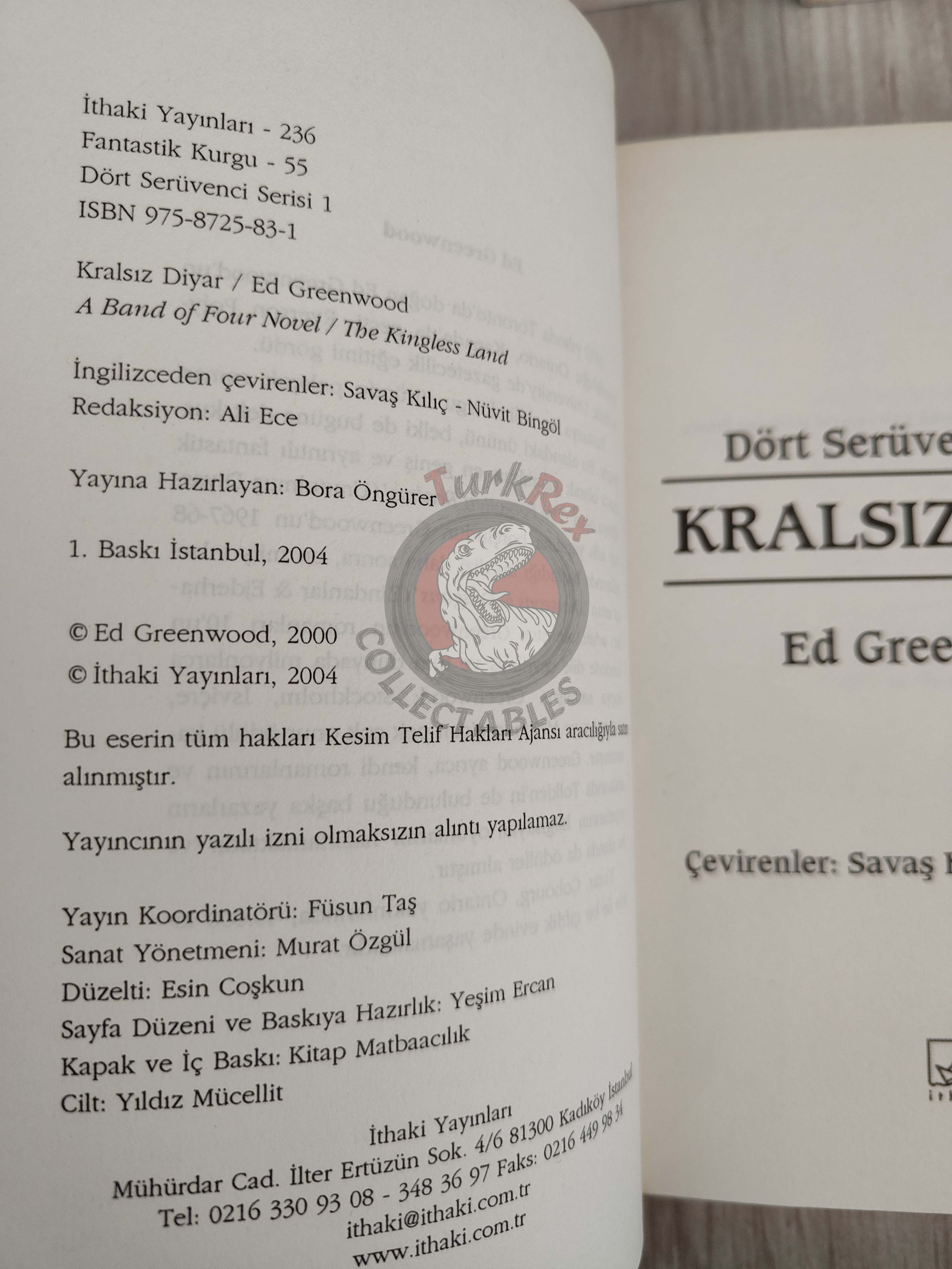 Ed Greenwood – A Band of Four Series 2004 1st Turkish Book Turkey