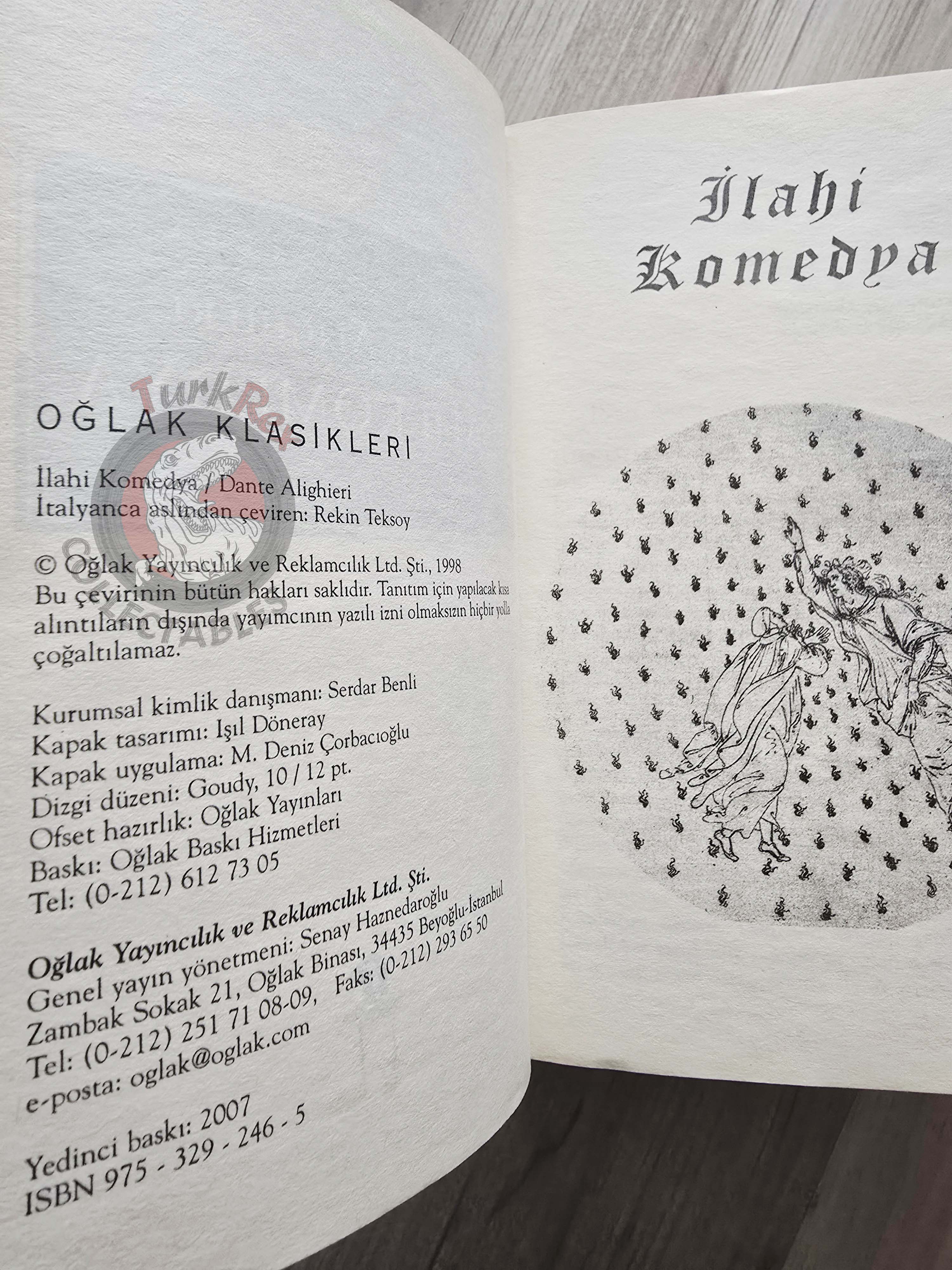 Dante Alighieri – The Divine Comedy 2007 Turkish Book Turkey