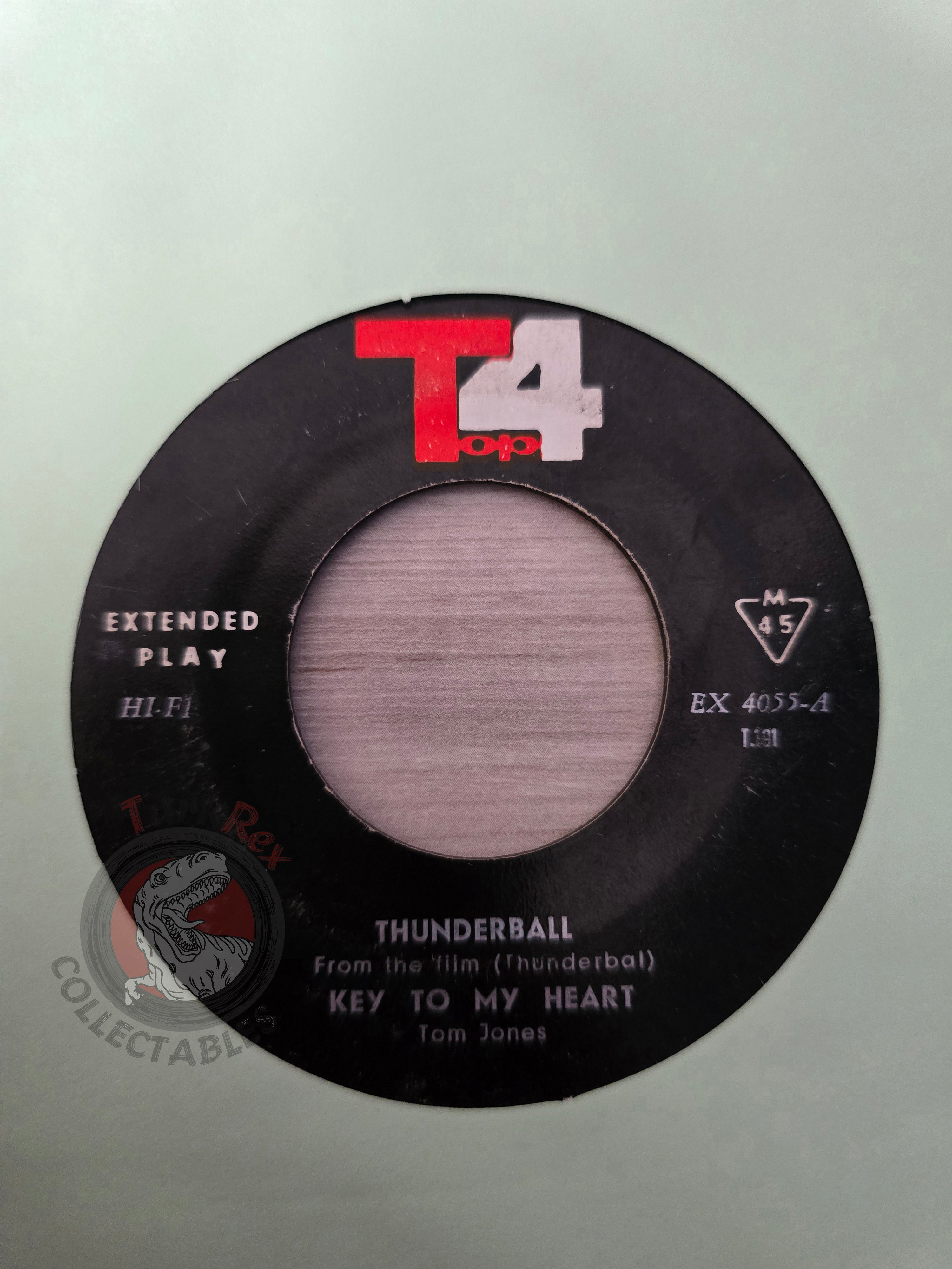 Thunderball James Bond OST / Tom Jones / Matt Monro 7" Iran Pressing Vinyl Iranian Edition