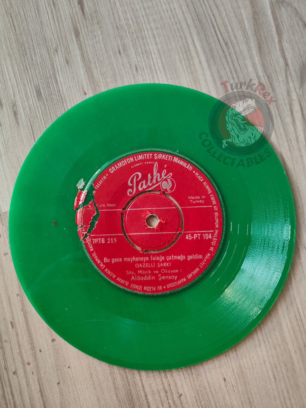 Alaaddin Şensoy – Gurbette Kalmış Garip Kuşum 7" Green Turkish Pressing Vinyl Turkey Edition