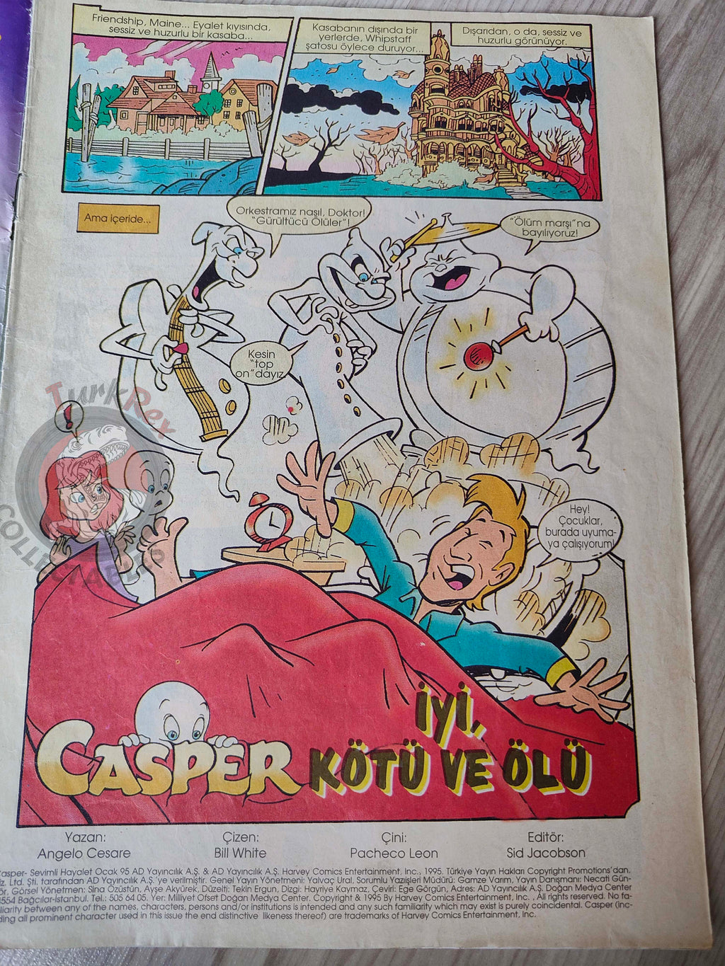 Casper the Friendly Ghost Magazine – Issue #10 1996 Turkish Comic Turkey