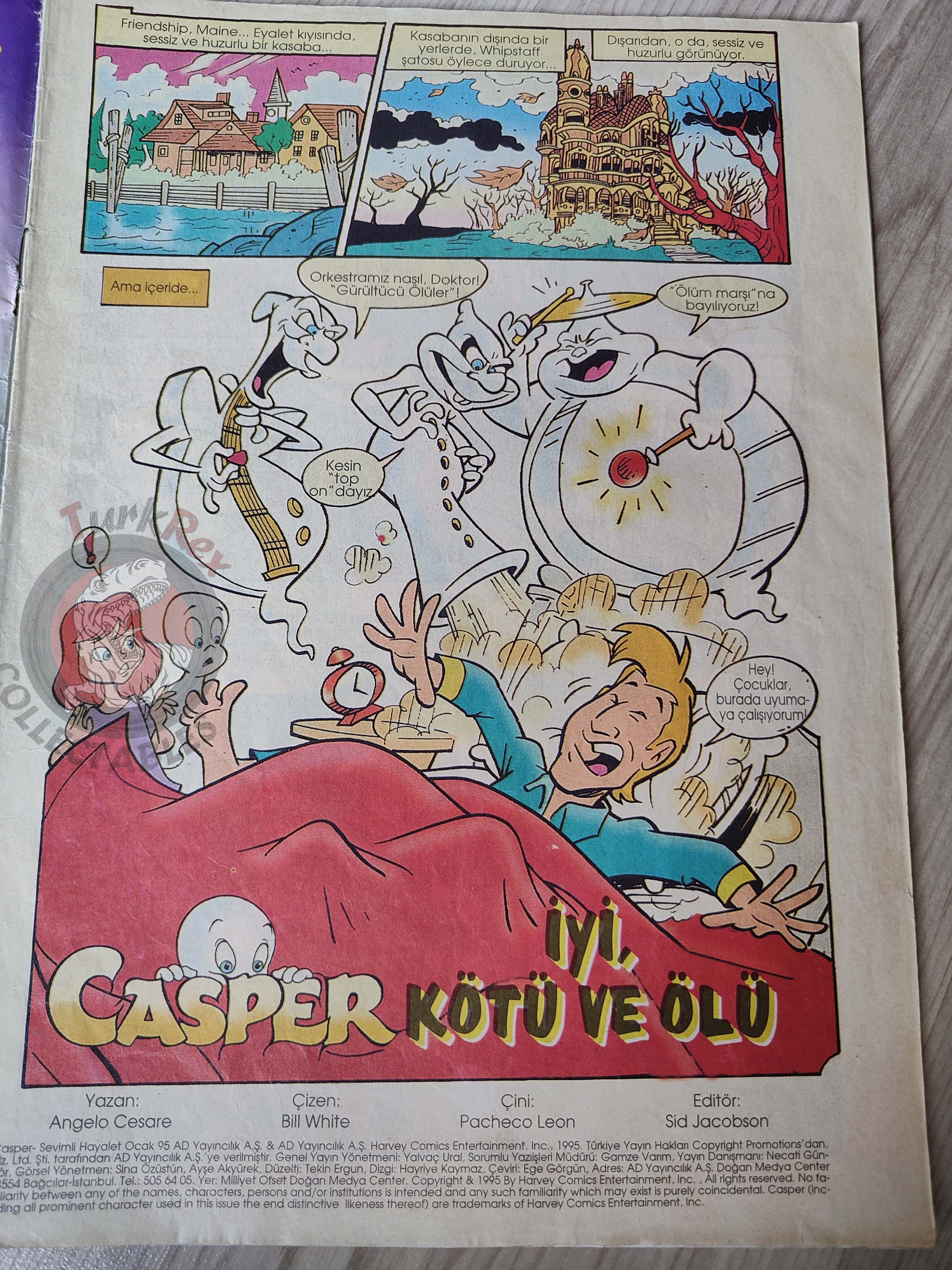 Casper the Friendly Ghost Magazine – Issue #10 1996 Turkish Comic Turkey