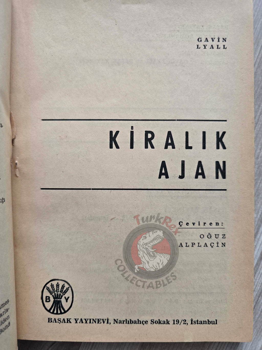 Gavin Lyall – Shooting Script 1968 1st Turkish Book Turkey