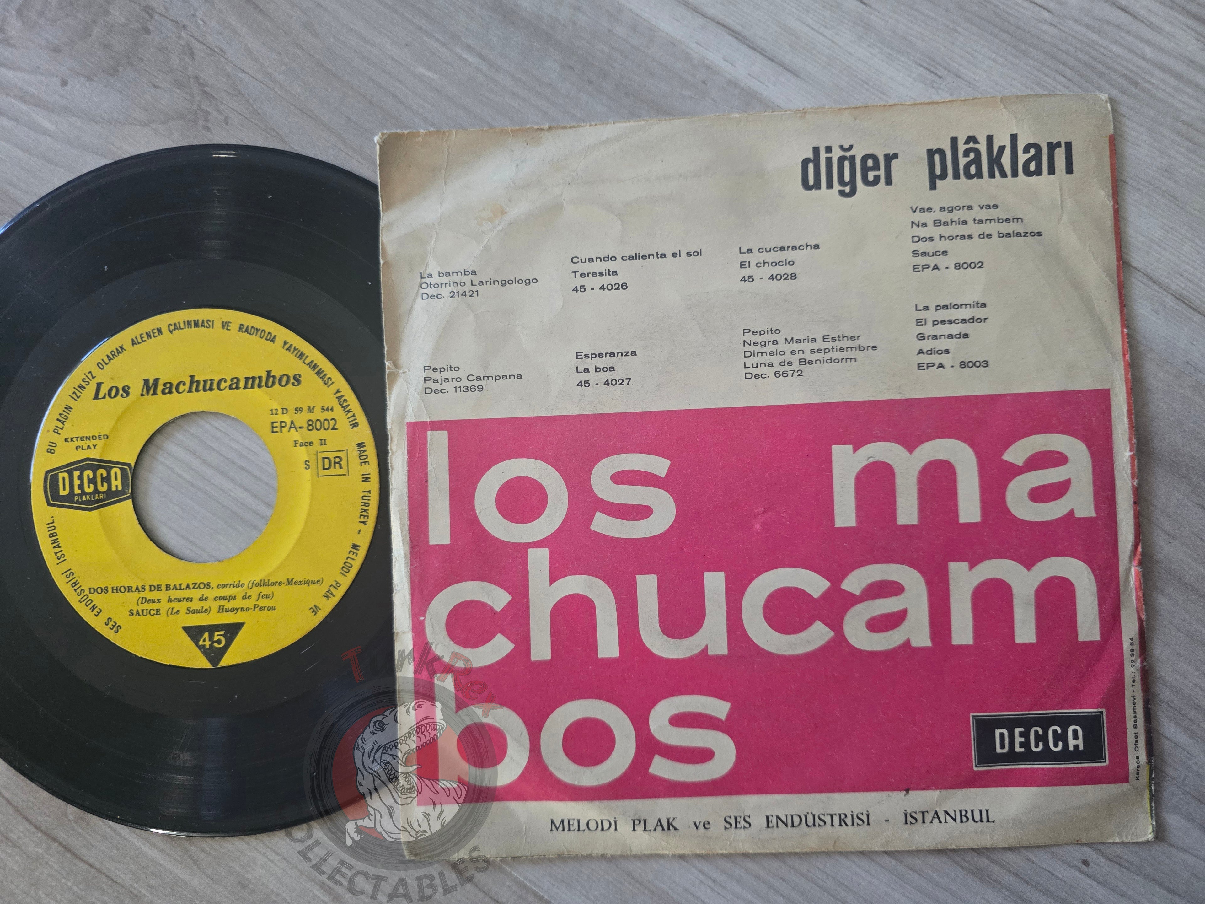 Los Machucambos – Os Bandeirantes 7" Turkish Pressing Vinyl Turkey Edition