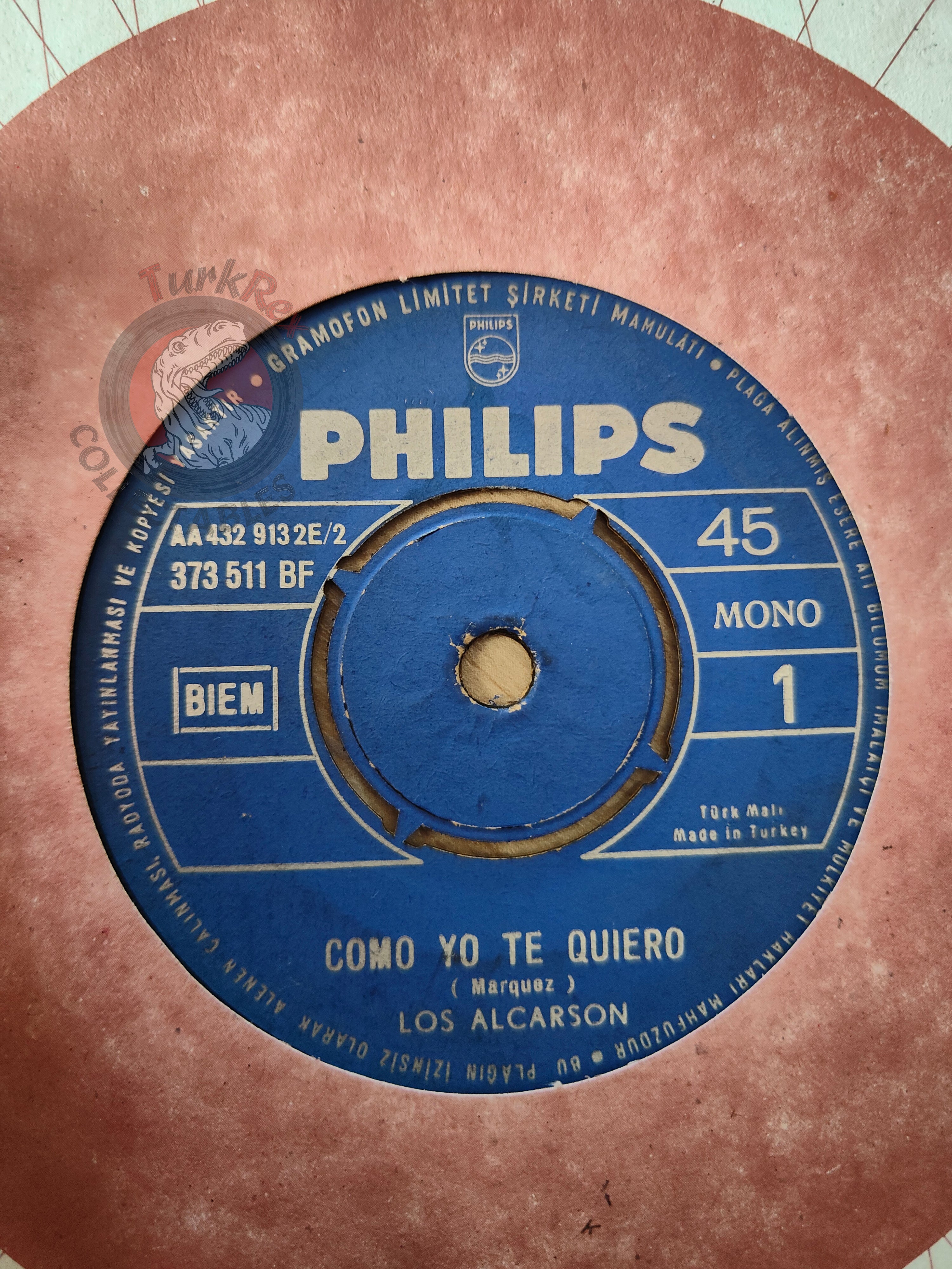 Los Alcarson – Como Yo Te Quiero 7" Turkish Pressing Vinyl Turkey Edition