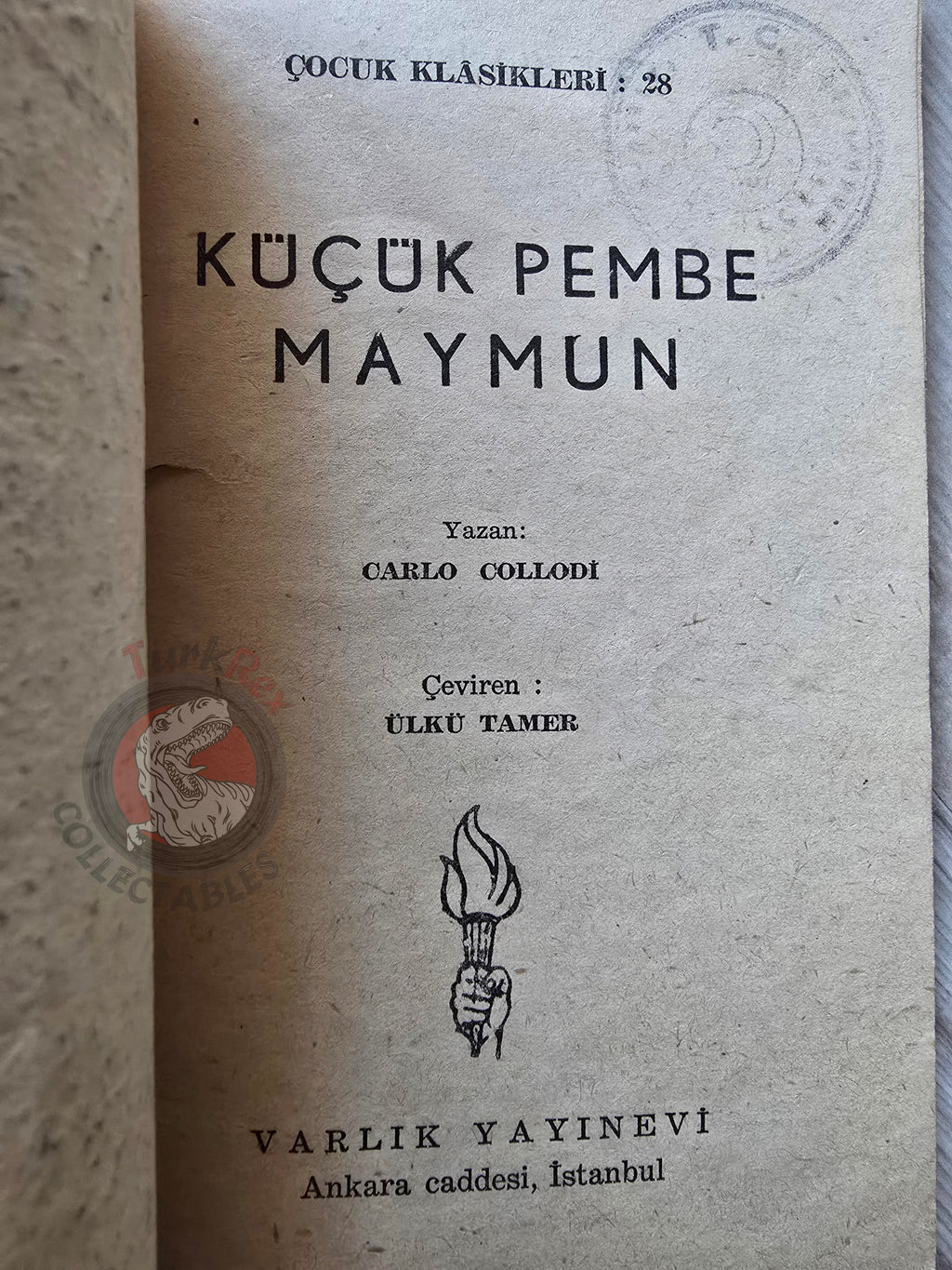 Carlo Collodi – Adventures Of Pipi The Pink Monkey 1961 Turkish Book Turkey Illustrated
