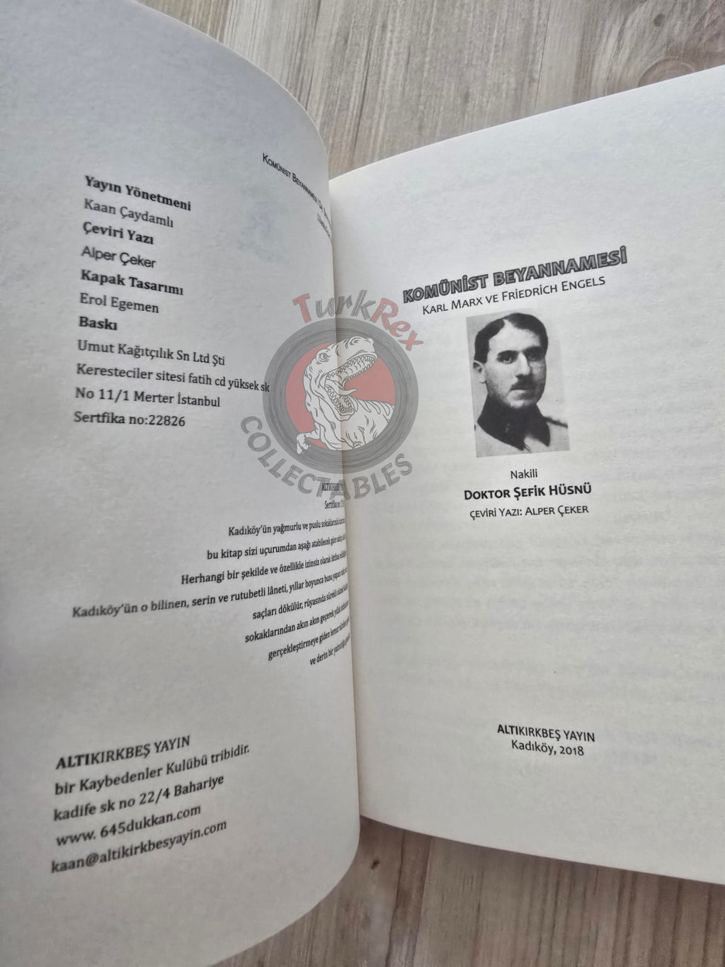 The Communist Manifesto - Şefik Hüsnü Değmer 2018 Turkish Book Turkey Karl Marx