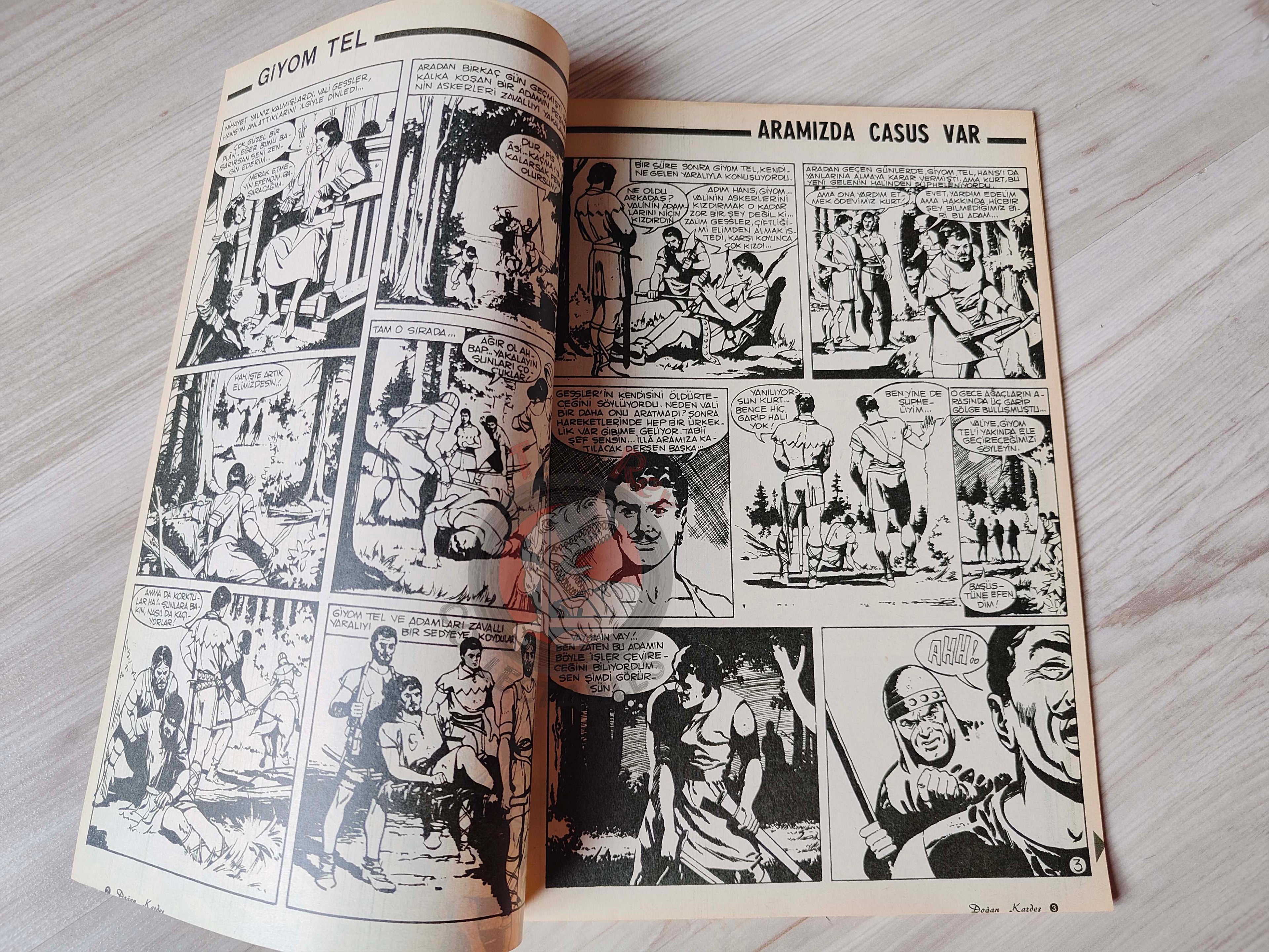 Doğan Kardeş 1971 Magazine #41 Turkish Comic Turkey William Tell Gulliver's Travels