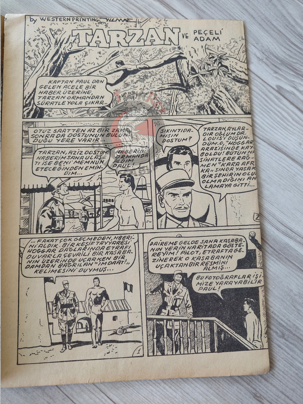 1001 Özel #119 1954 Tarzan and the Veiled Man Turkish Comic Mag Turkey