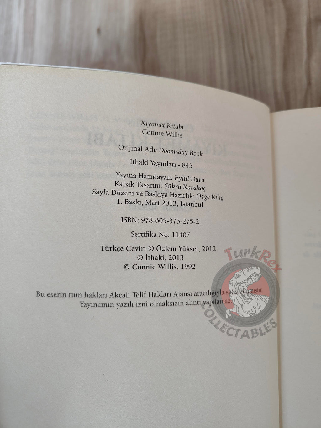 Connie Willis – Doomsday Book 2013 1st Turkish Book Turkey