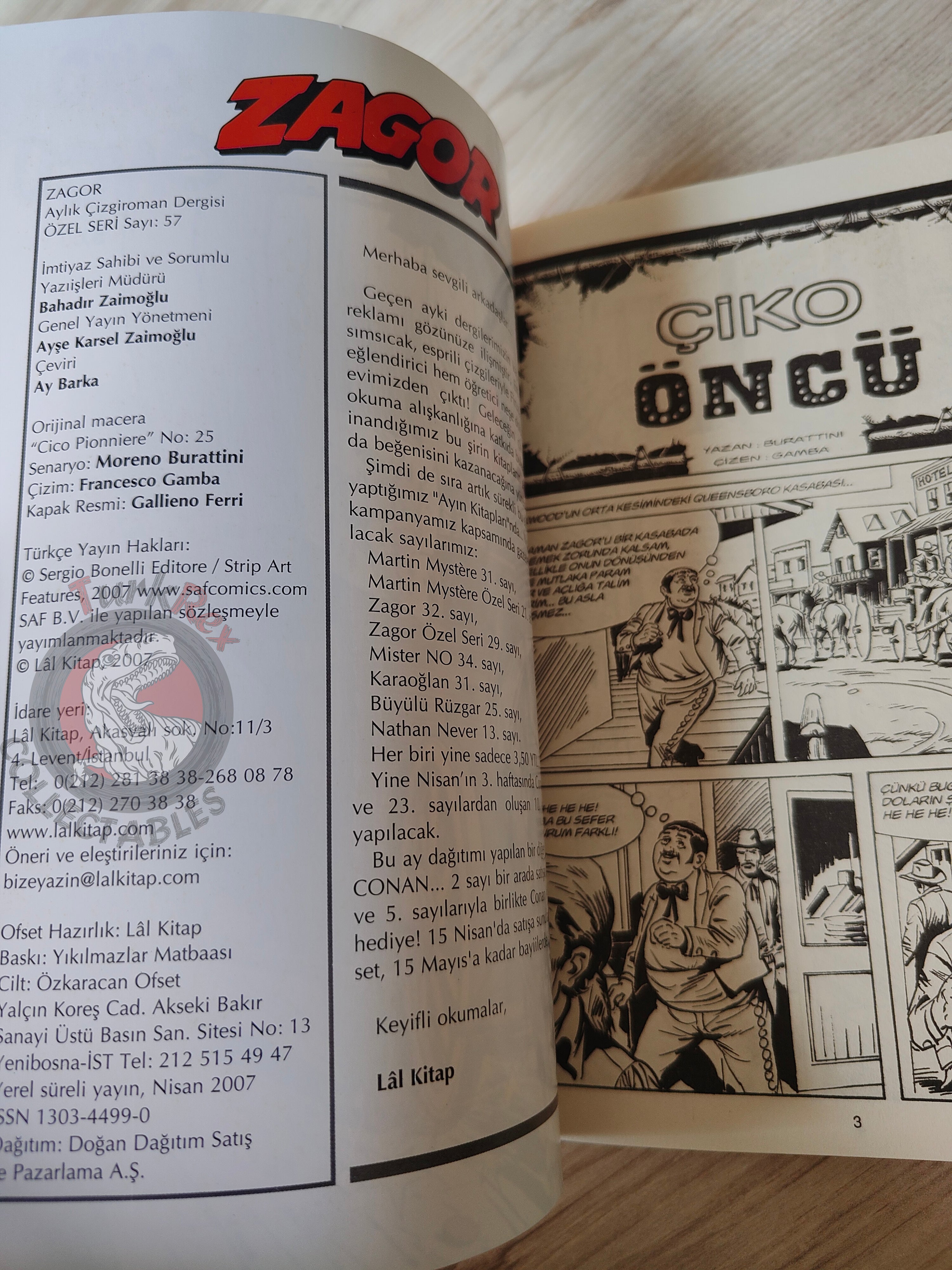 Zagor Cico #57 2007 Cico Pionniere Turkish Comic Turkey #25