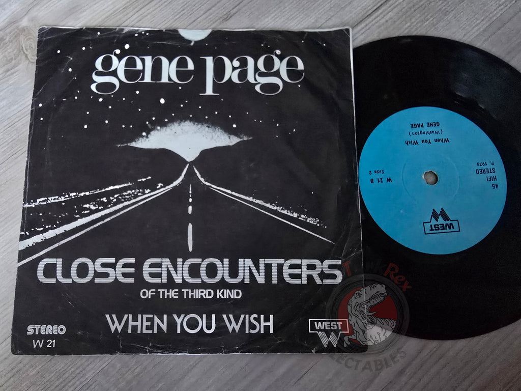 Gene Page – Close Encounters Of The Third Kind 7" Turkish Pressing Vinyl Turkey Edition
