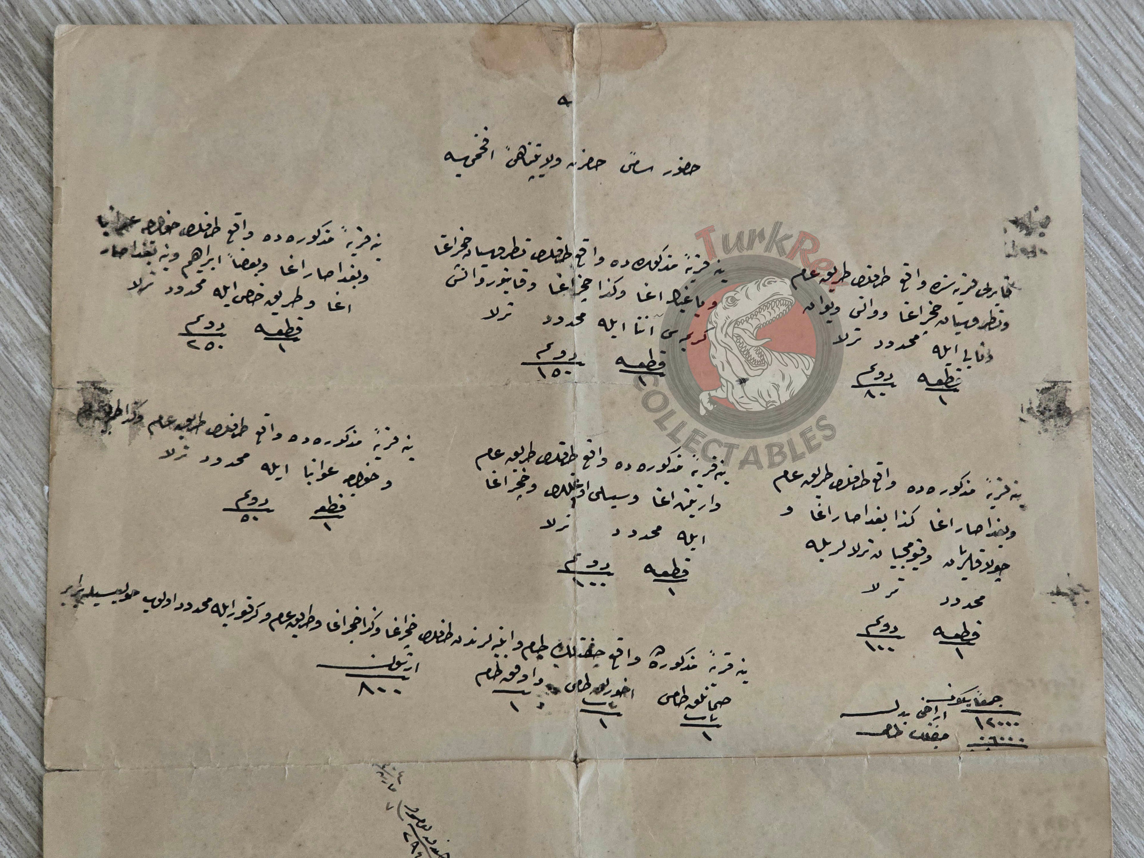 Ottoman 1888 Conditional Sale Document Adana Kayarlı Armenian Citizens Armenia