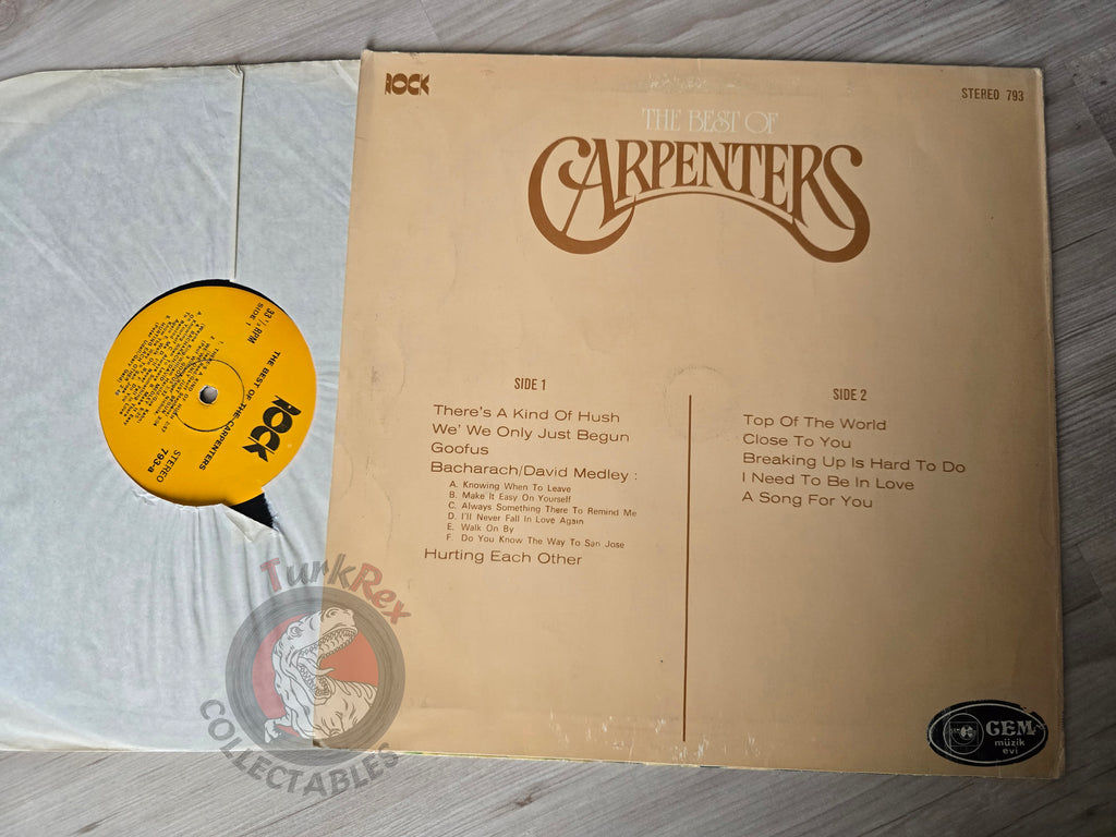 Carpenters – The Best Of The Carpenters Turkish Pressing Vinyl Turkey Edition