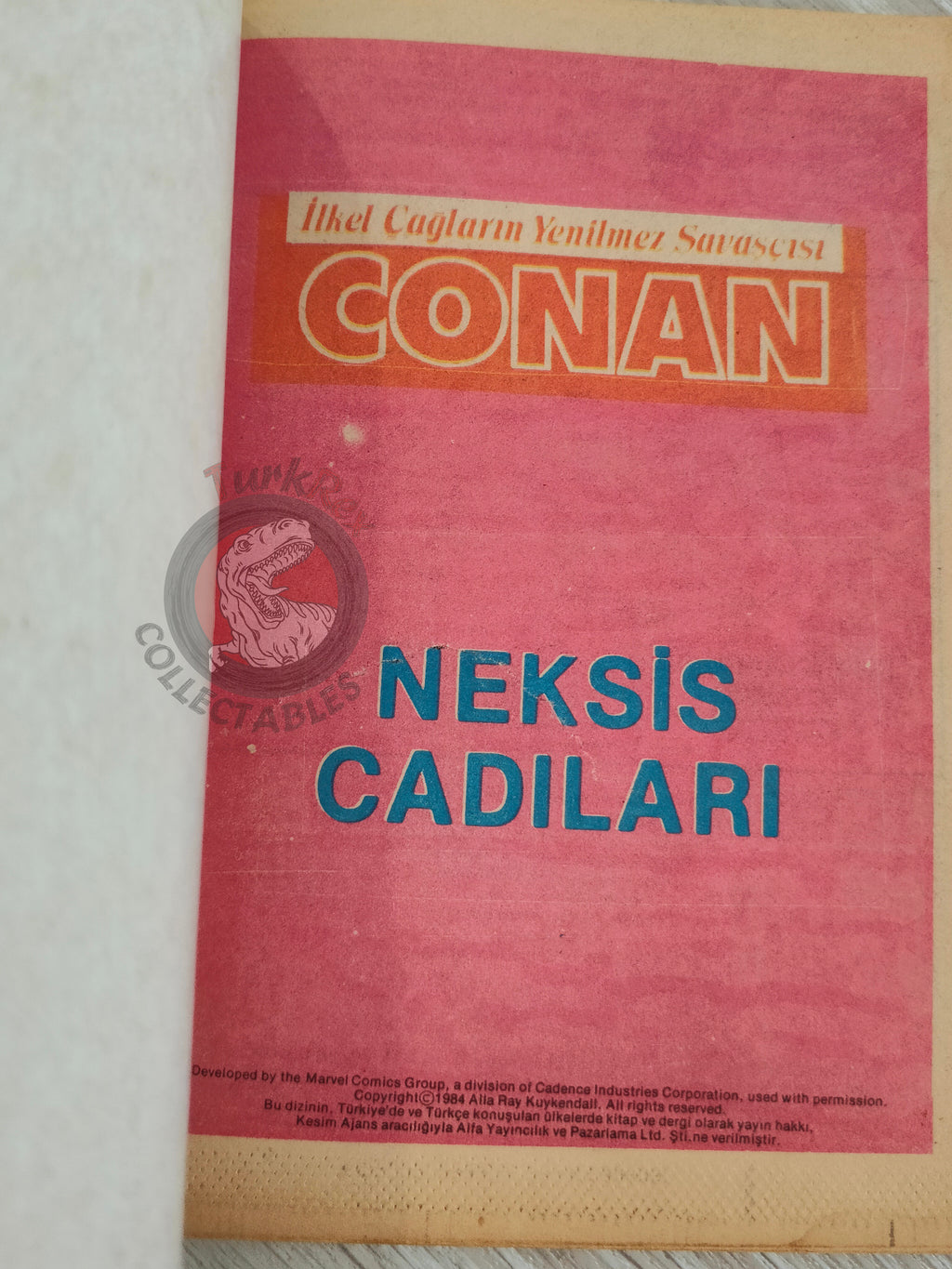 Conan Renkli #11 Turkish Comic Turkey Only Cover The Savage Sword of #55 CTB #124