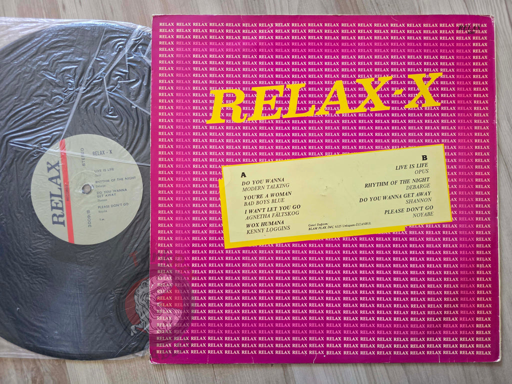 Various – Relax X Turkish Pressing Vinyl Turkey Edition