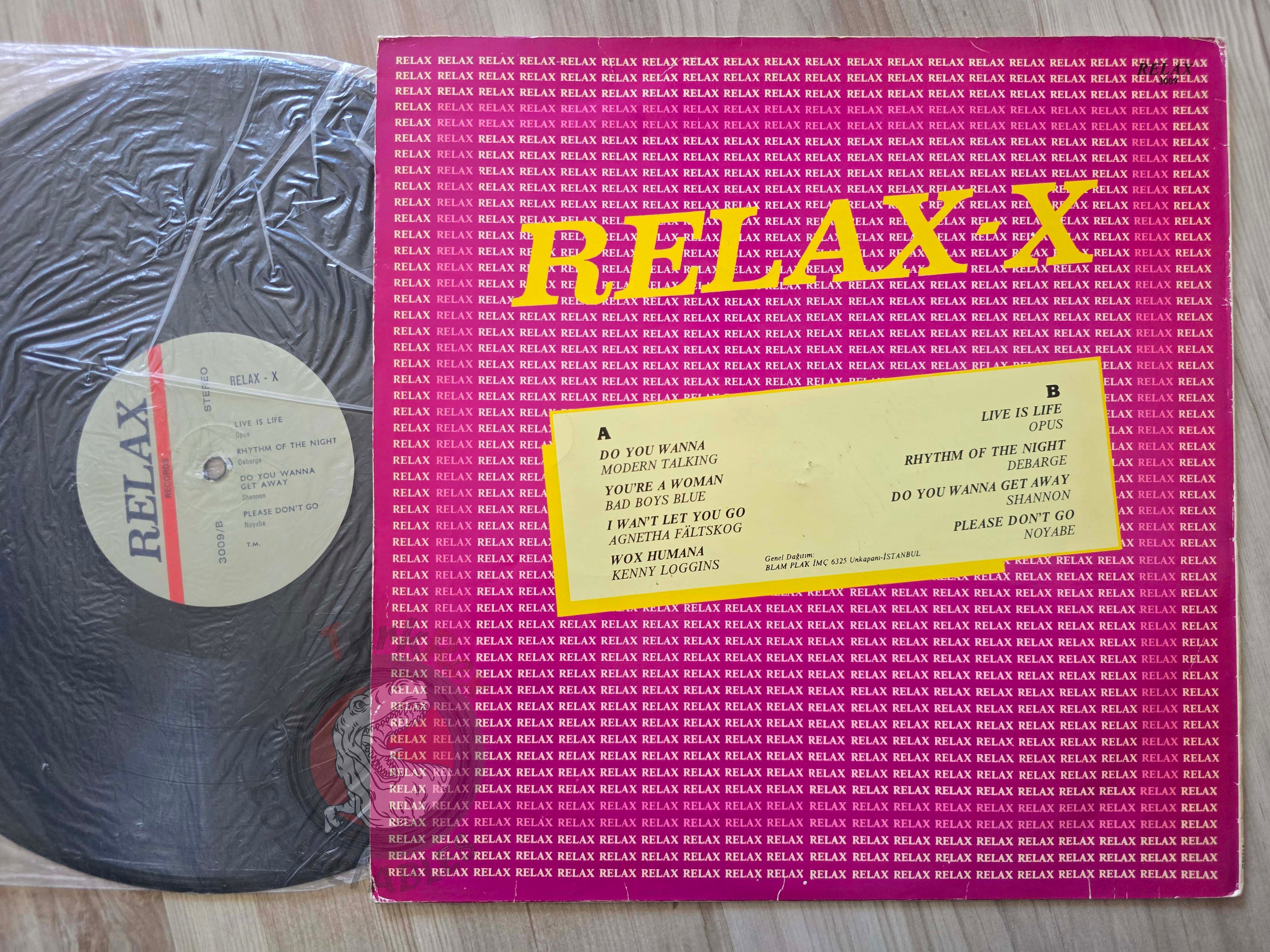 Various – Relax X Turkish Pressing Vinyl Turkey Edition