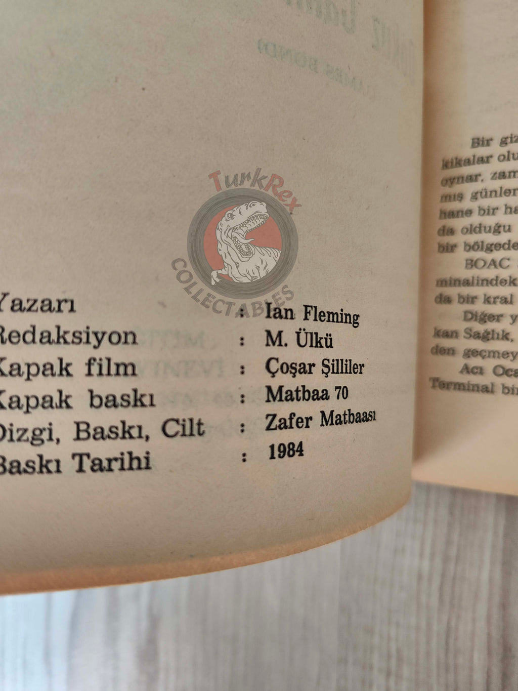 James Bond - Live and Let Die 1984 Turkish Book Turkey Ian Fleming