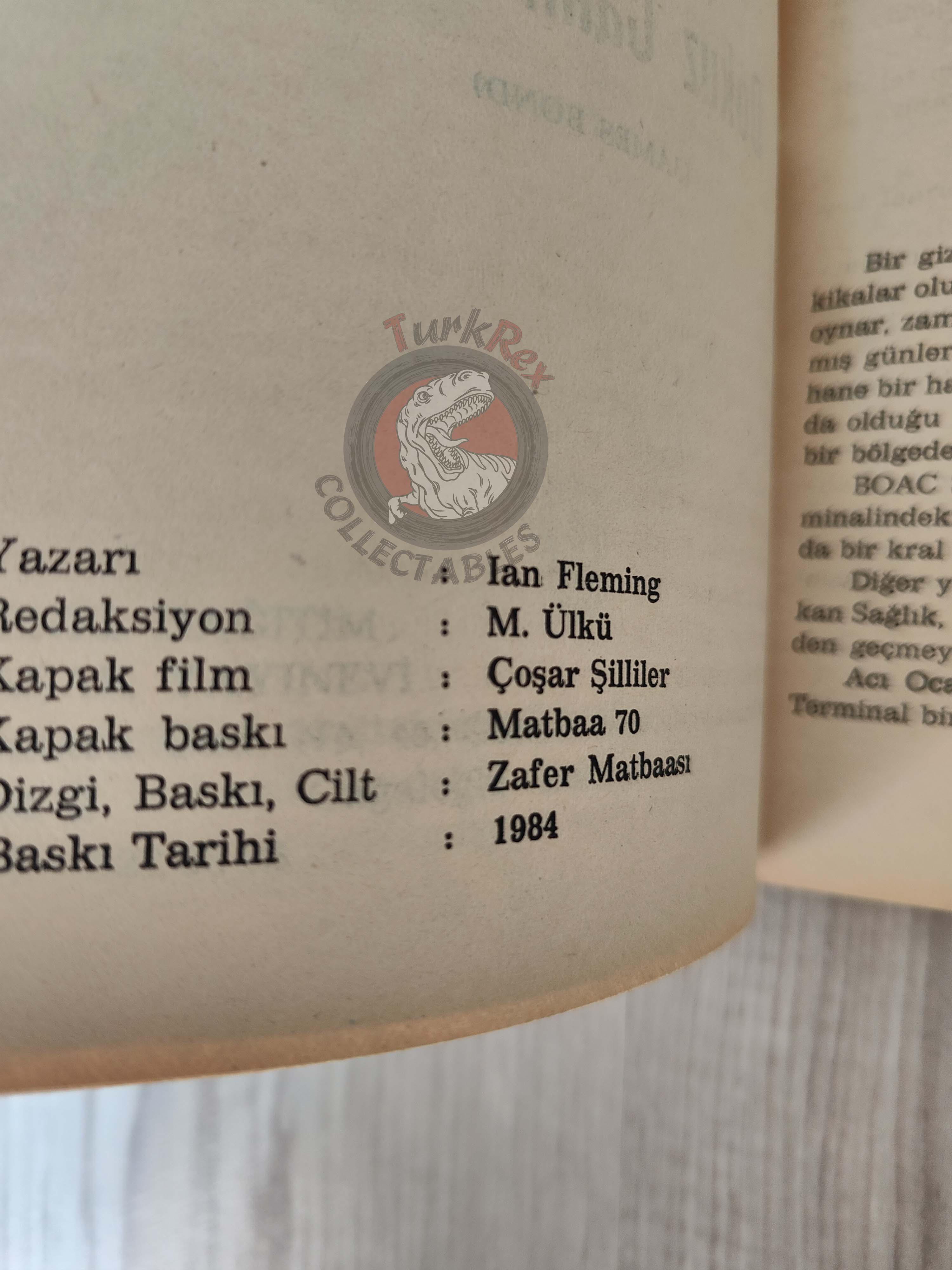James Bond - Live and Let Die 1984 Turkish Book Turkey Ian Fleming
