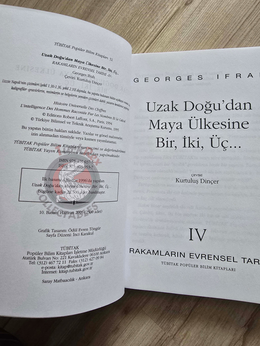 Georges Ifrah – The Universal History Of Numbers 4 2005 Turkish Book Turkey