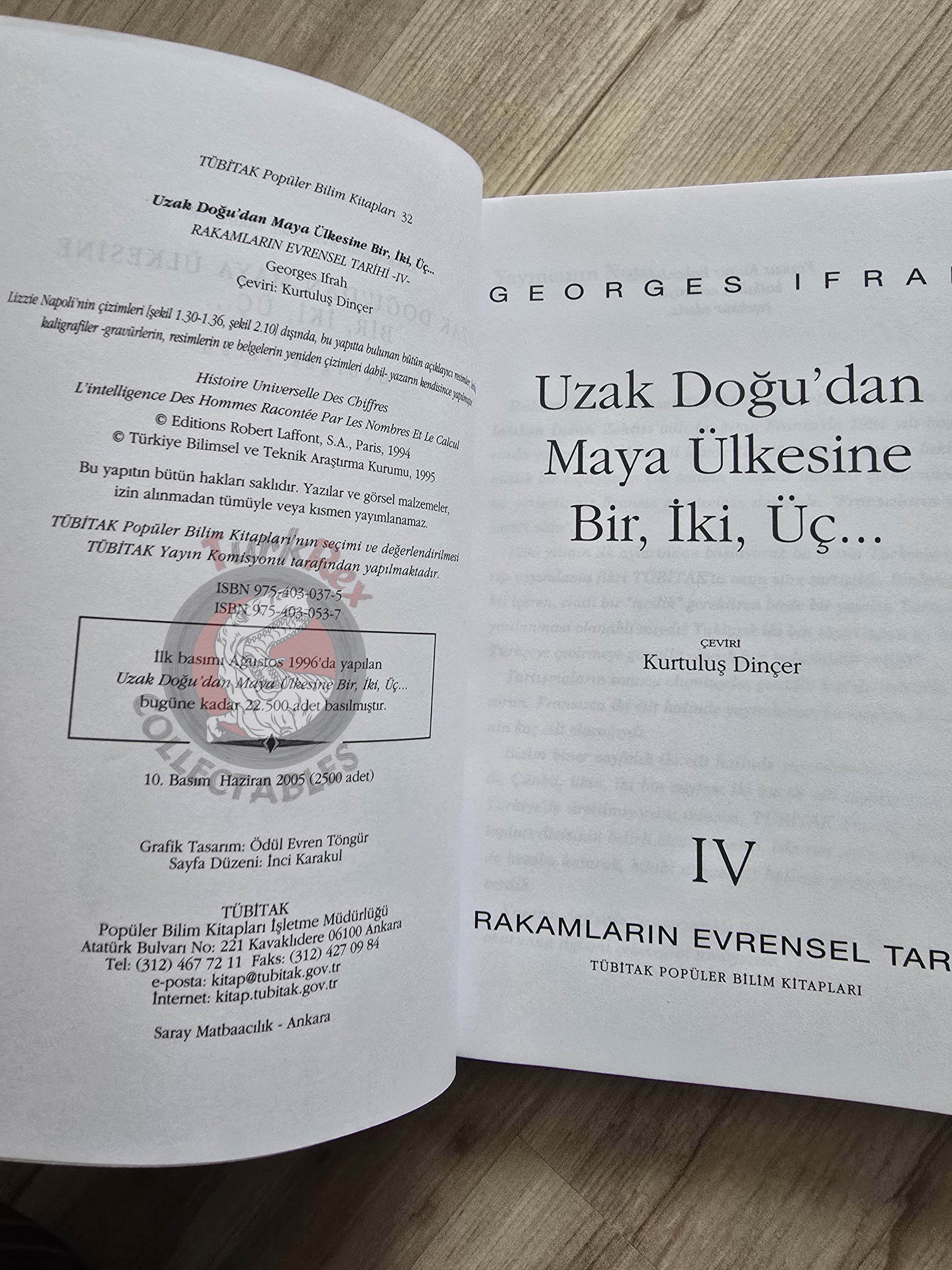 Georges Ifrah – The Universal History Of Numbers 4 2005 Turkish Book Turkey
