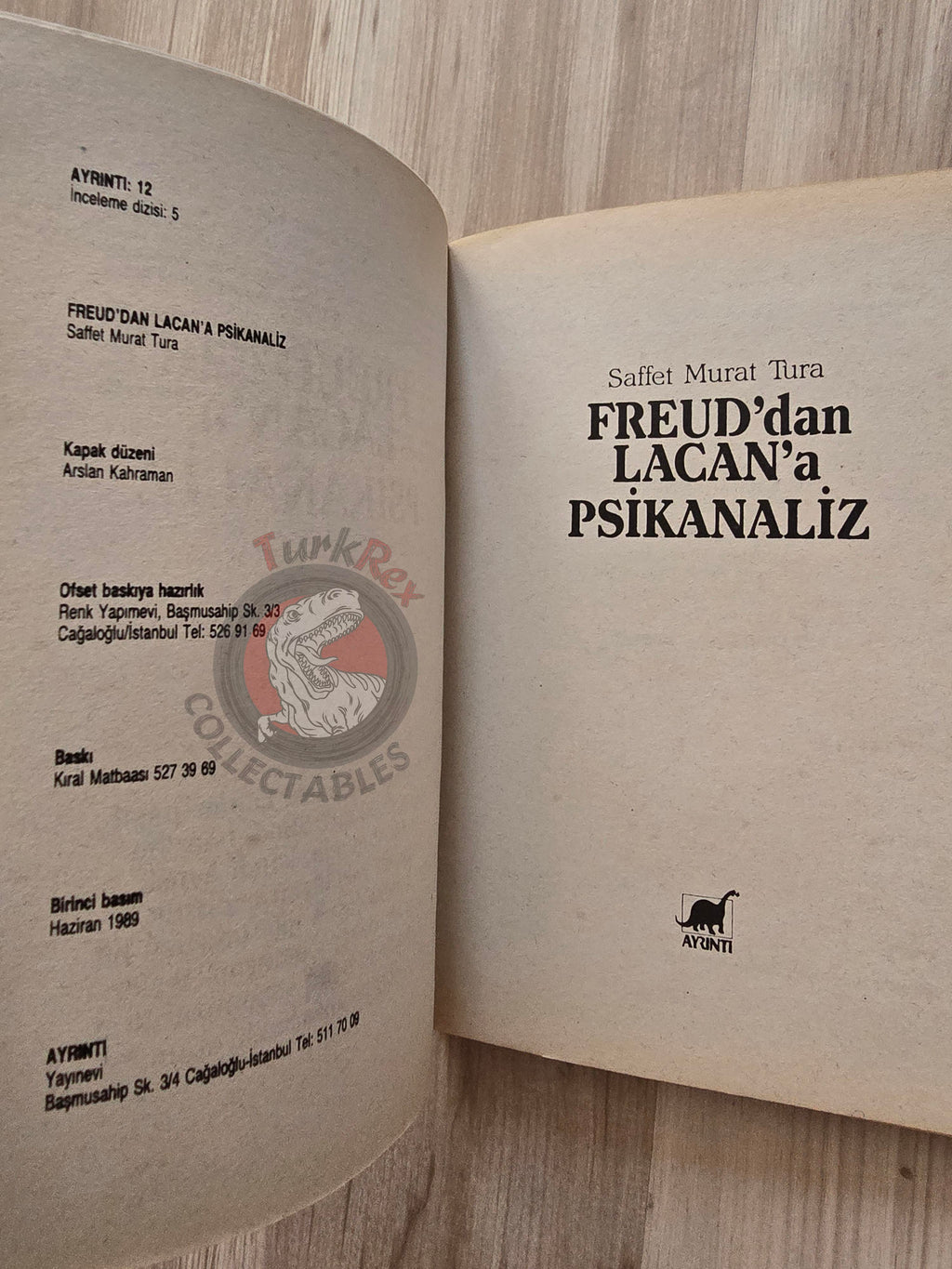 Psychoanalysis from Freud to Lacan 1989 Turkish Book Turkey